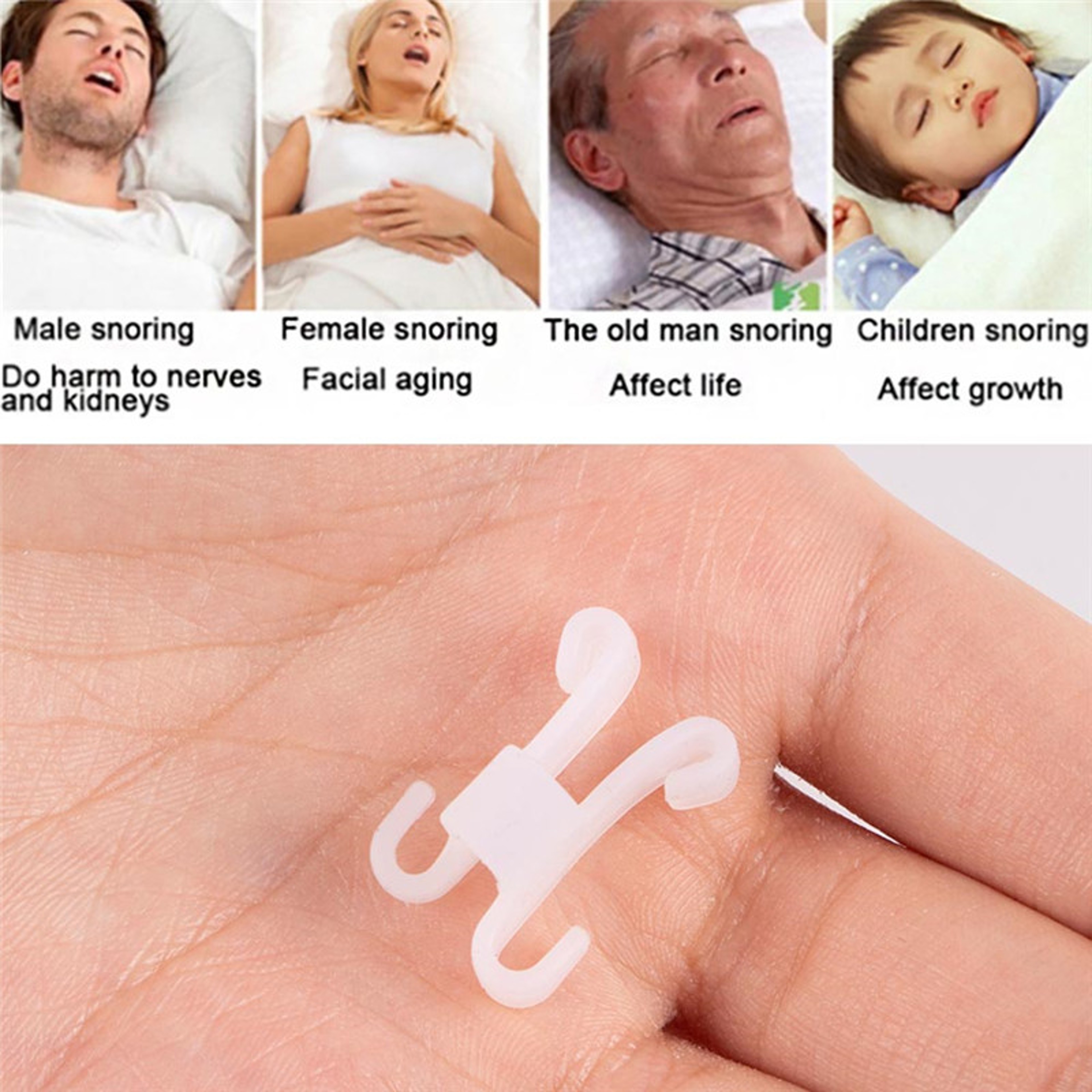 Anti Snoring Device Sleeping Aid Healthy Care Nose Clip | Snore Stop Breathe Clip for Sleep Apnea Relief & Quiet Night – view 4