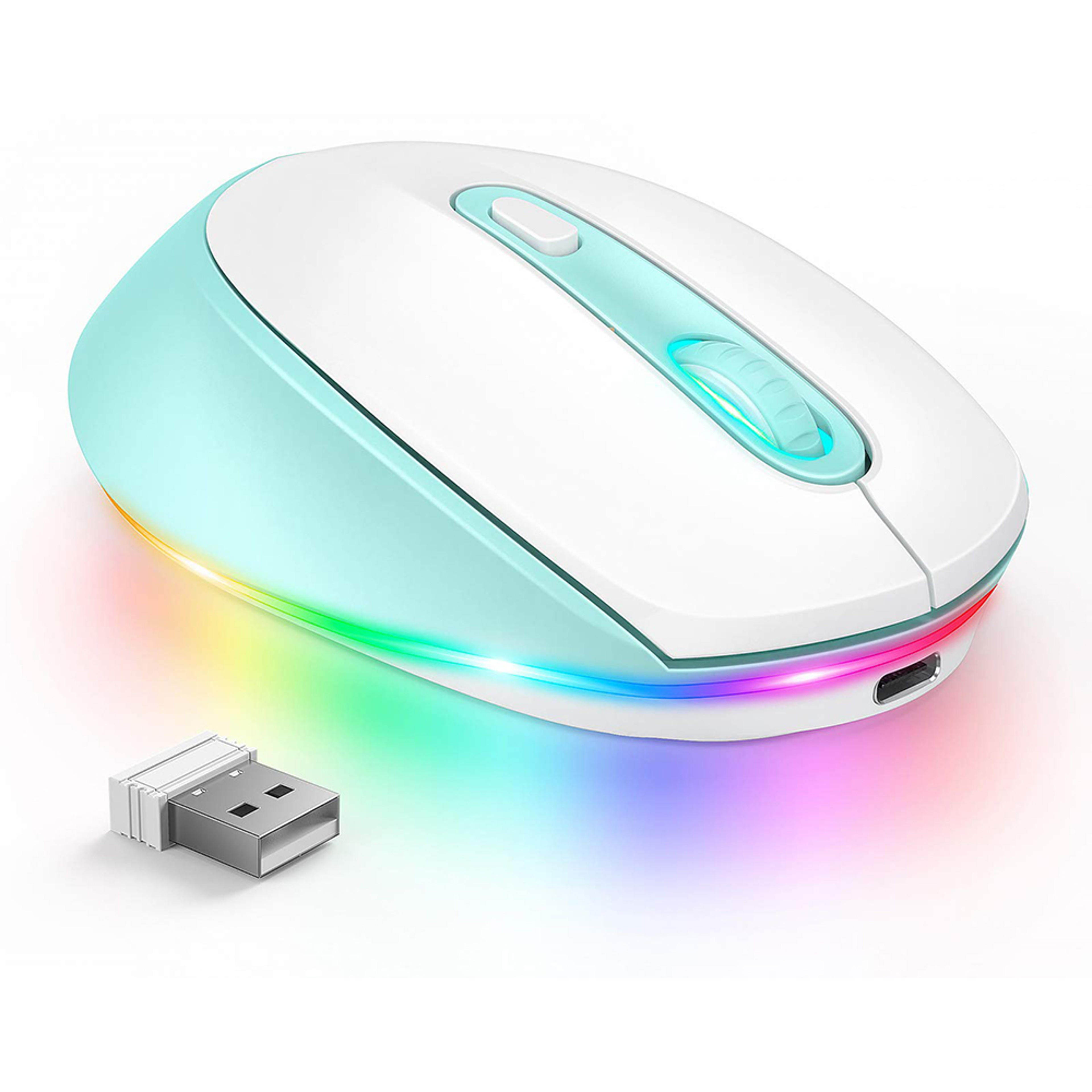 Rechargeable RGB Wireless Gaming Mouse, Quiet Click, Portable Ergonomic LED Mouse for Laptop, Office, Home Use – view 8