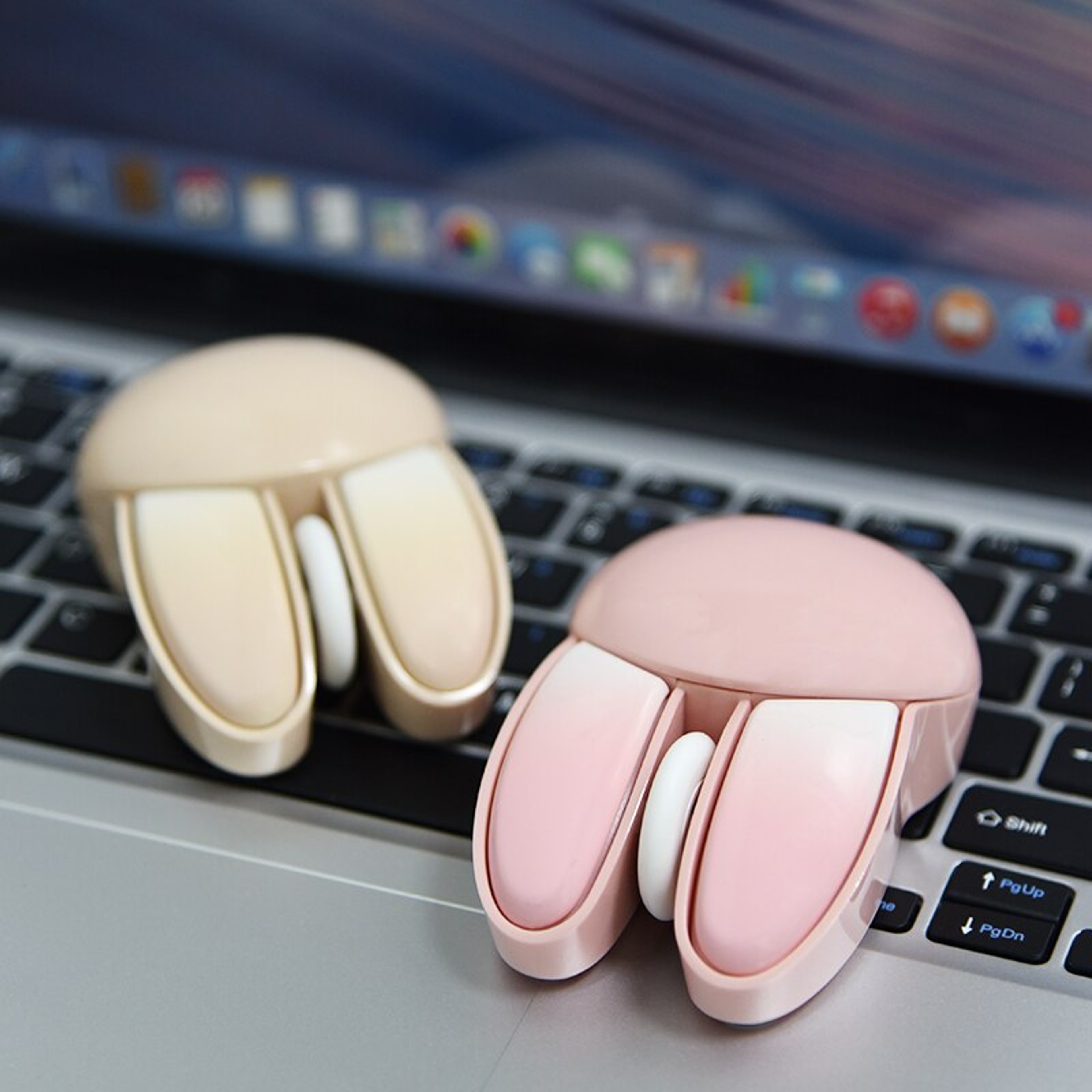 MOFII Wireless Silent Mouse with Cute Rabbit Design, 2.4 GHz USB Receiver Optical Mouse for Notebook, Laptop, PC – view 3