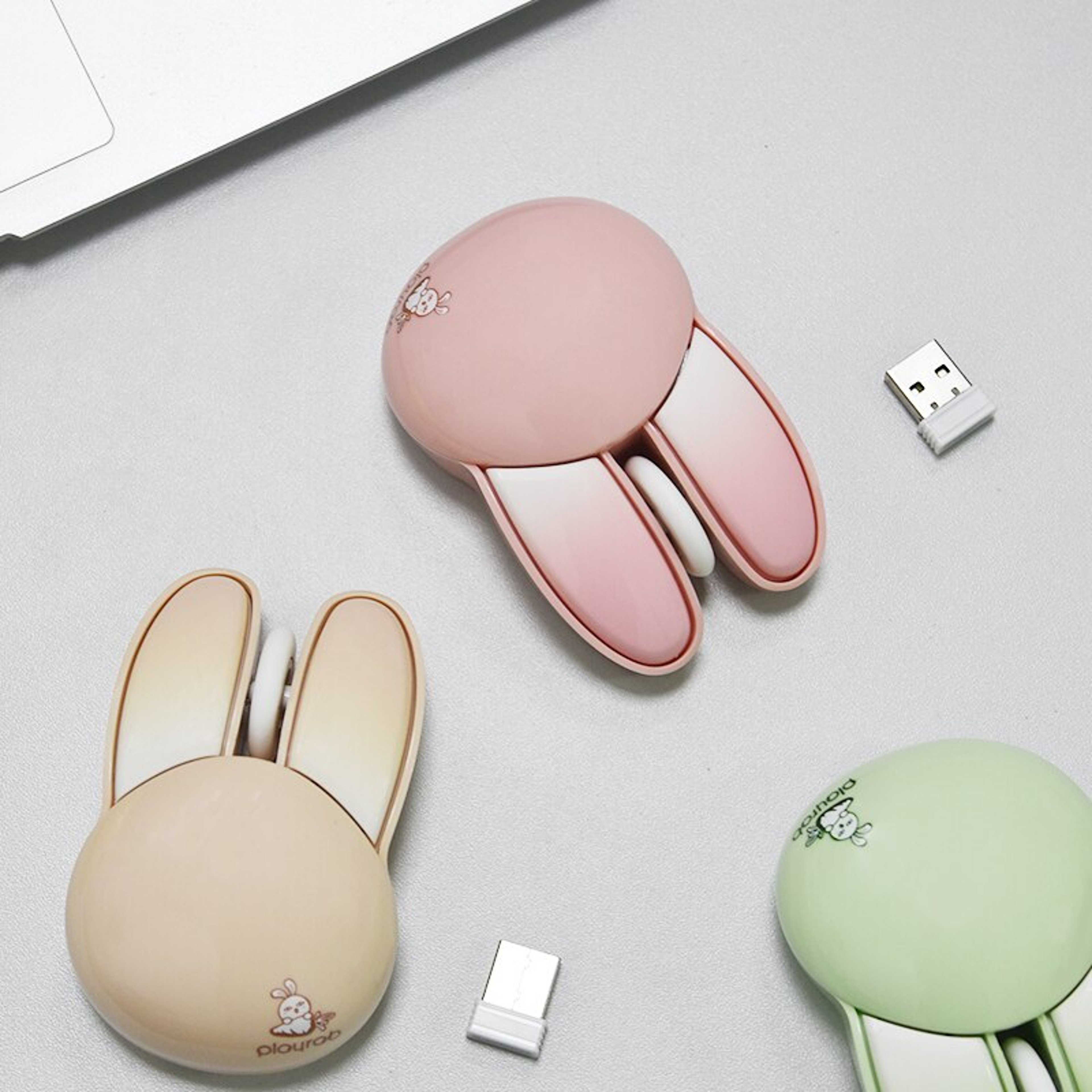 MOFII Wireless Silent Mouse with Cute Rabbit Design, 2.4 GHz USB Receiver Optical Mouse for Notebook, Laptop, PC – view 4