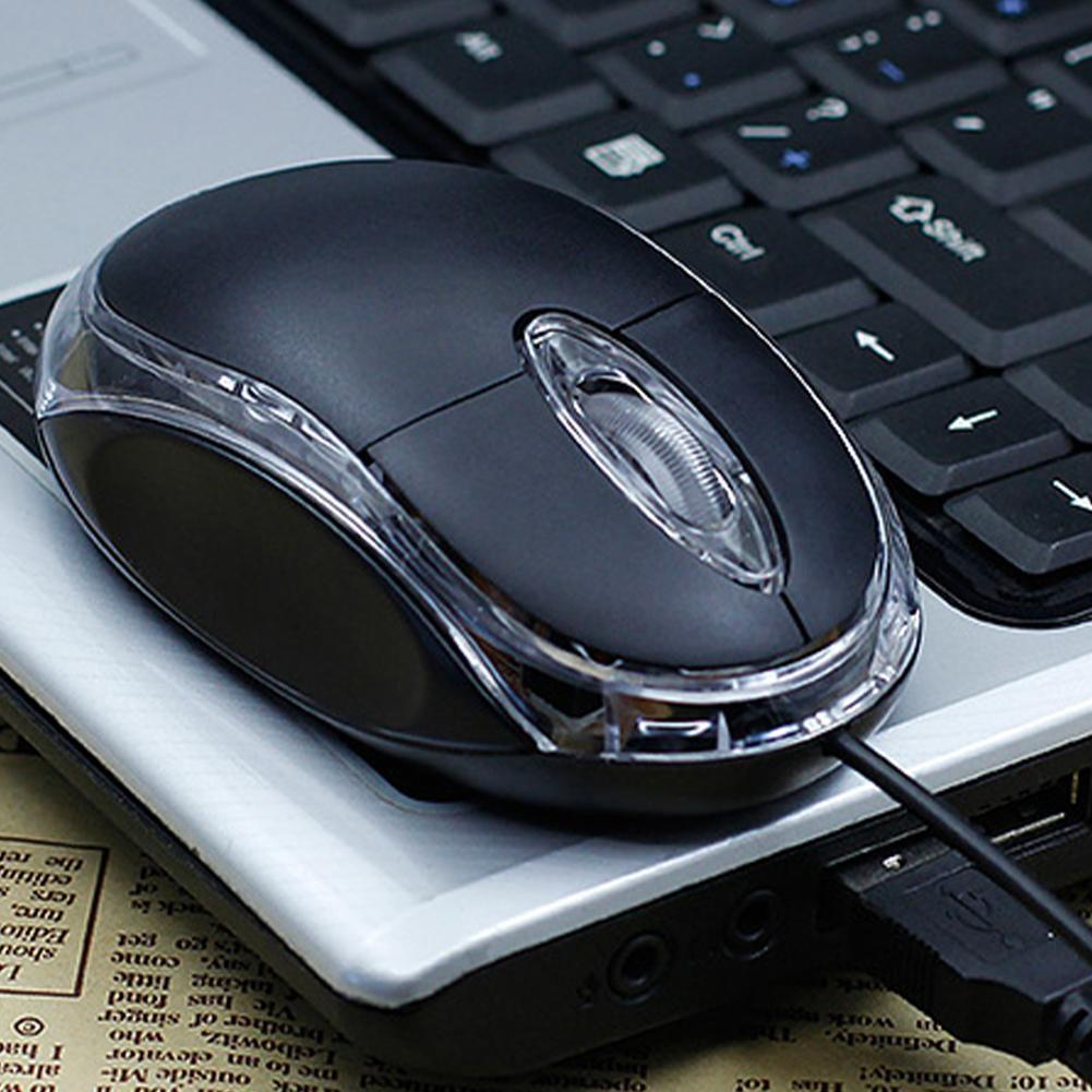 USB Optical Wired Mouse 1000 DPI, 3-Button Mouse for Laptop, Desktop Computer, Home Office Work or Study – view 4