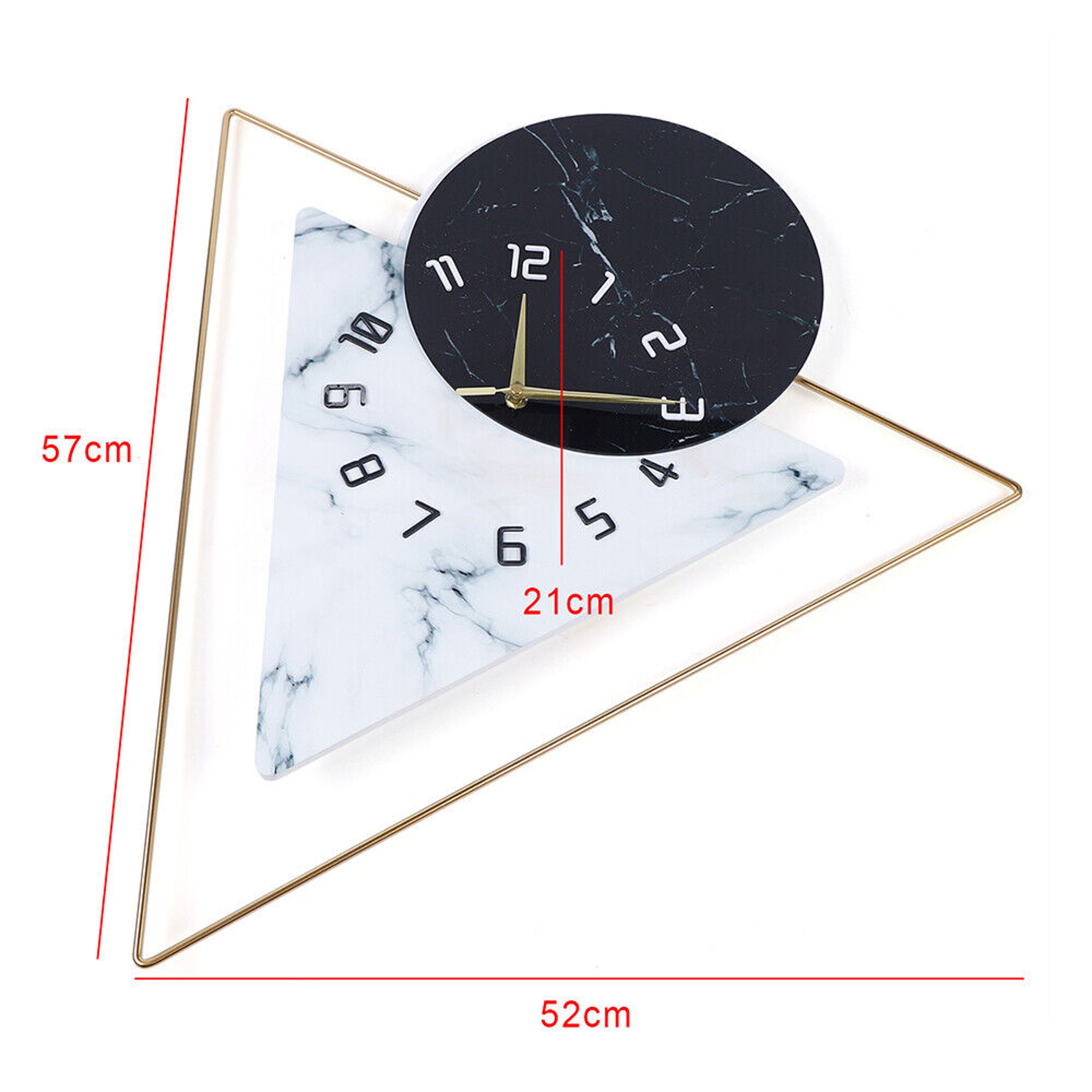 Silent Large Wall Clock Oversized for Living Room, Modern Decorative Big Office Clock for Home Wall Decoration – view 5