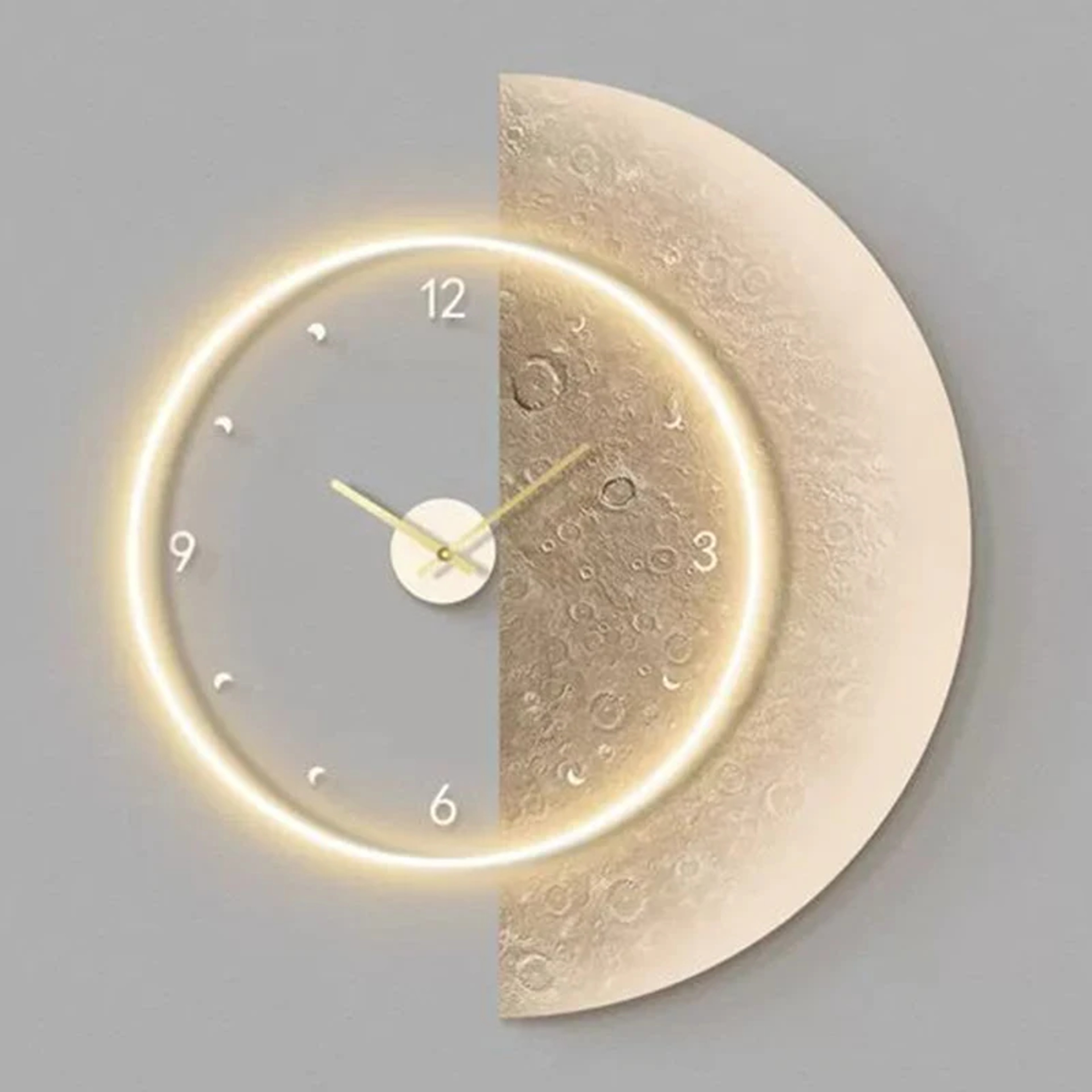 Aesthetic LED Luxury Modern Wall Clocks, Elegant Stylish Clock for Bedrooms, Living Room Decor Accessories – view 11