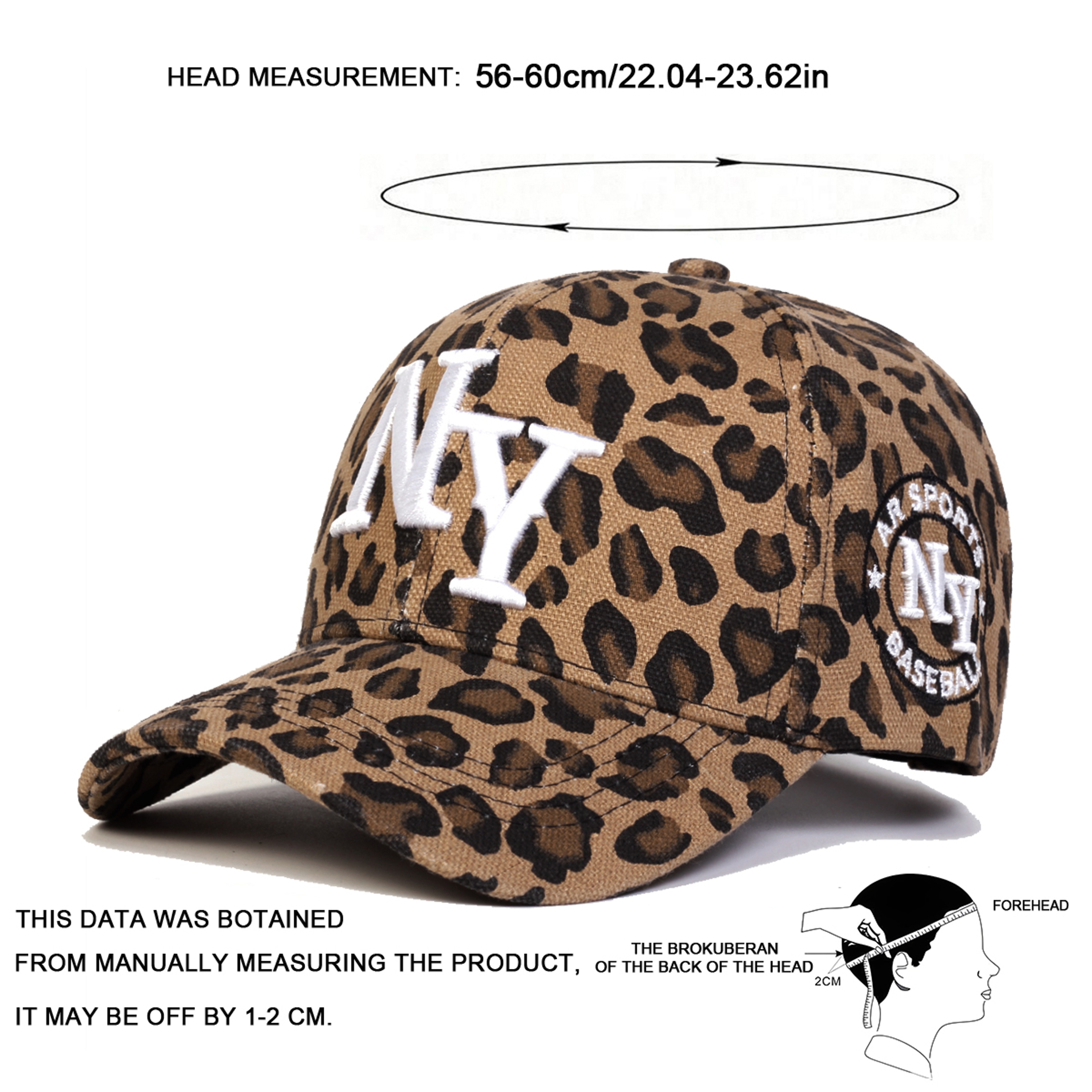 Adjustable Unisex Leopard Print Baseball Cap with Letter Embroidery, Casual Trucker Hat for Spring Autumn Outdoor Wear – view 6