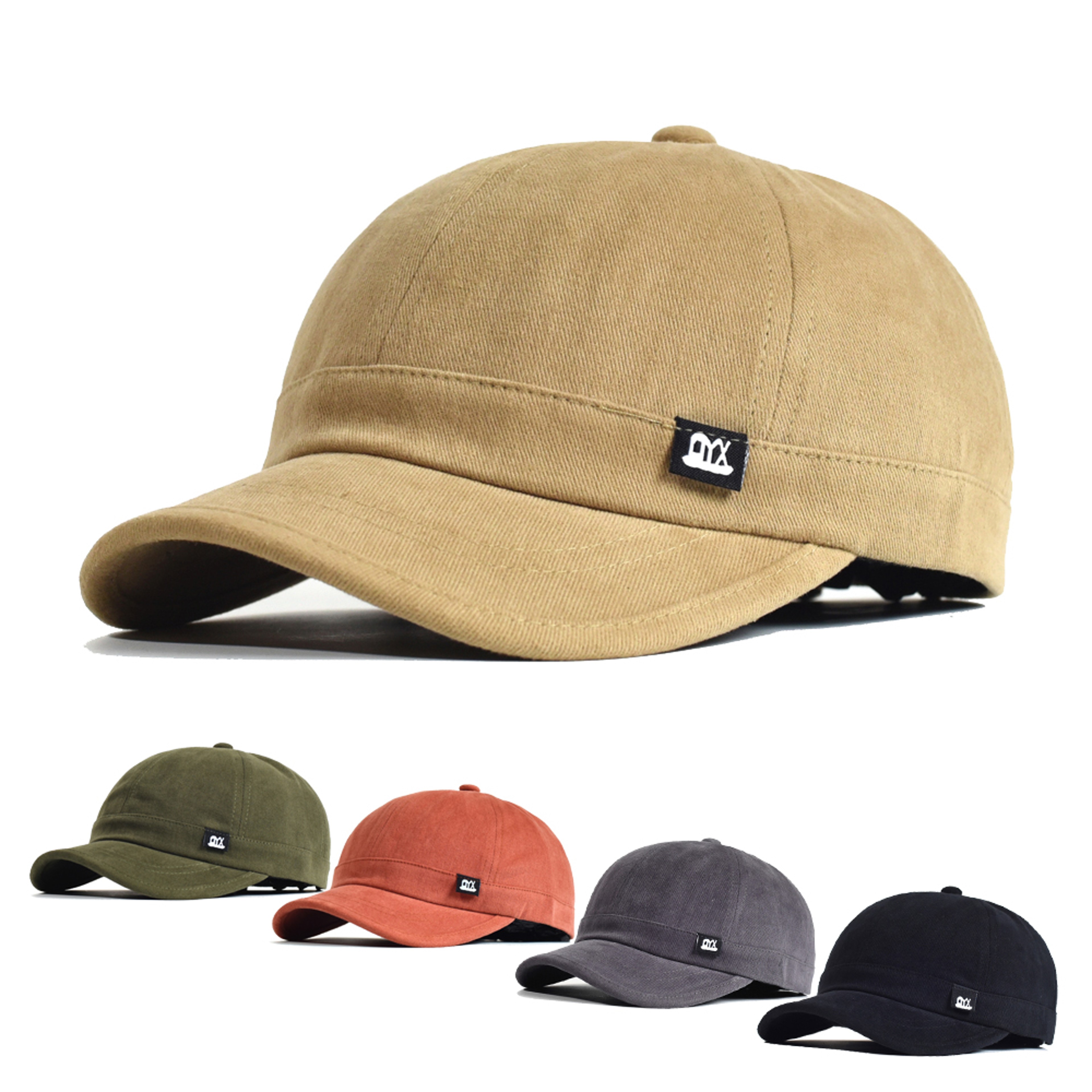 Vintage Short Brim Baseball Cap Cotton Soft Dad Hat For Men Women Adjustable Trucker Style Low Prof 0