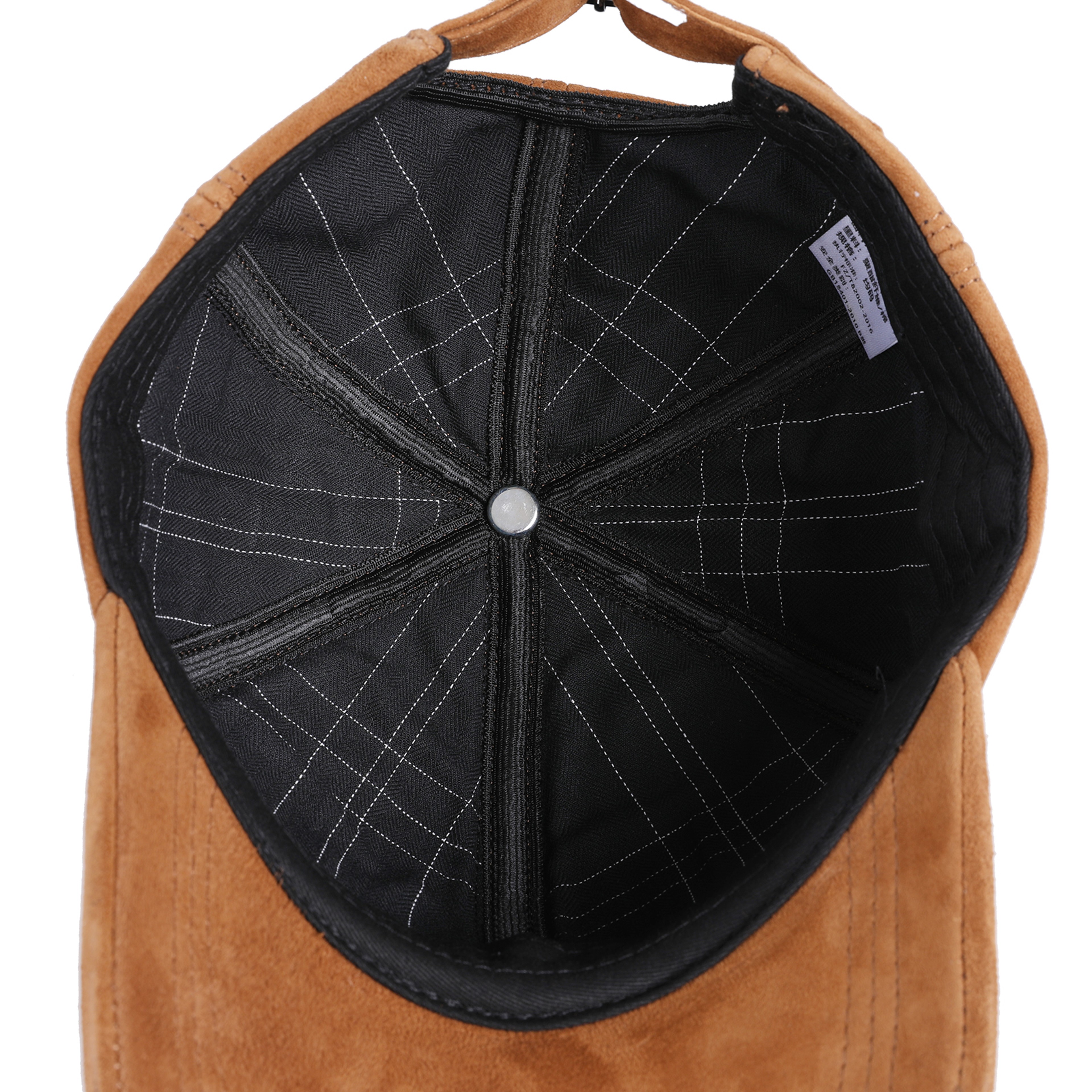 Genuine Suede Leather Baseball Cap for Men Women, Adjustable Buckle Back Unisex Hat, Premium Real Leather Sports Cap – view 6