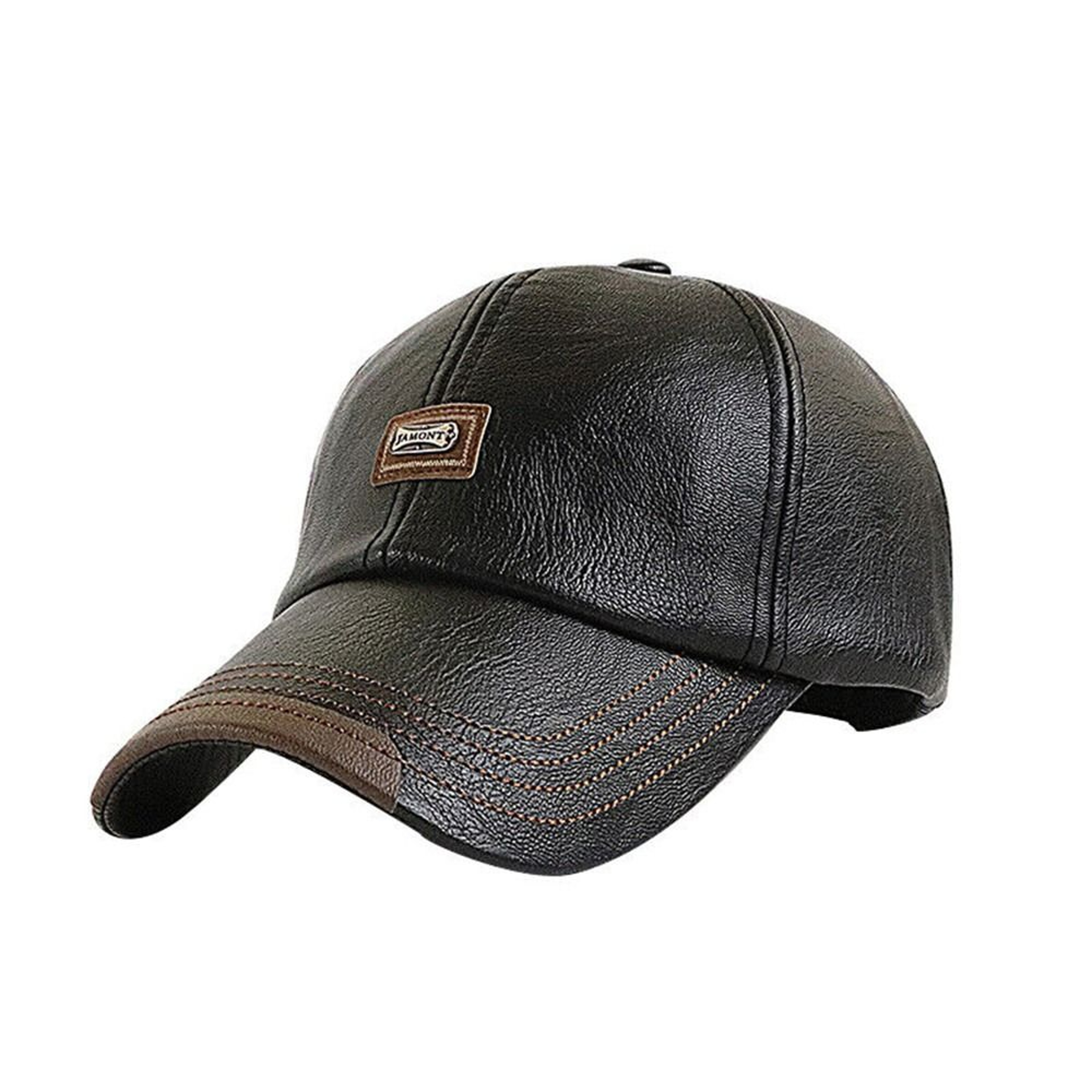 Fashion Casual Men Hats Baseball Caps Leather Outing Cap Adjustable Winter Warm Hat For Everyday We