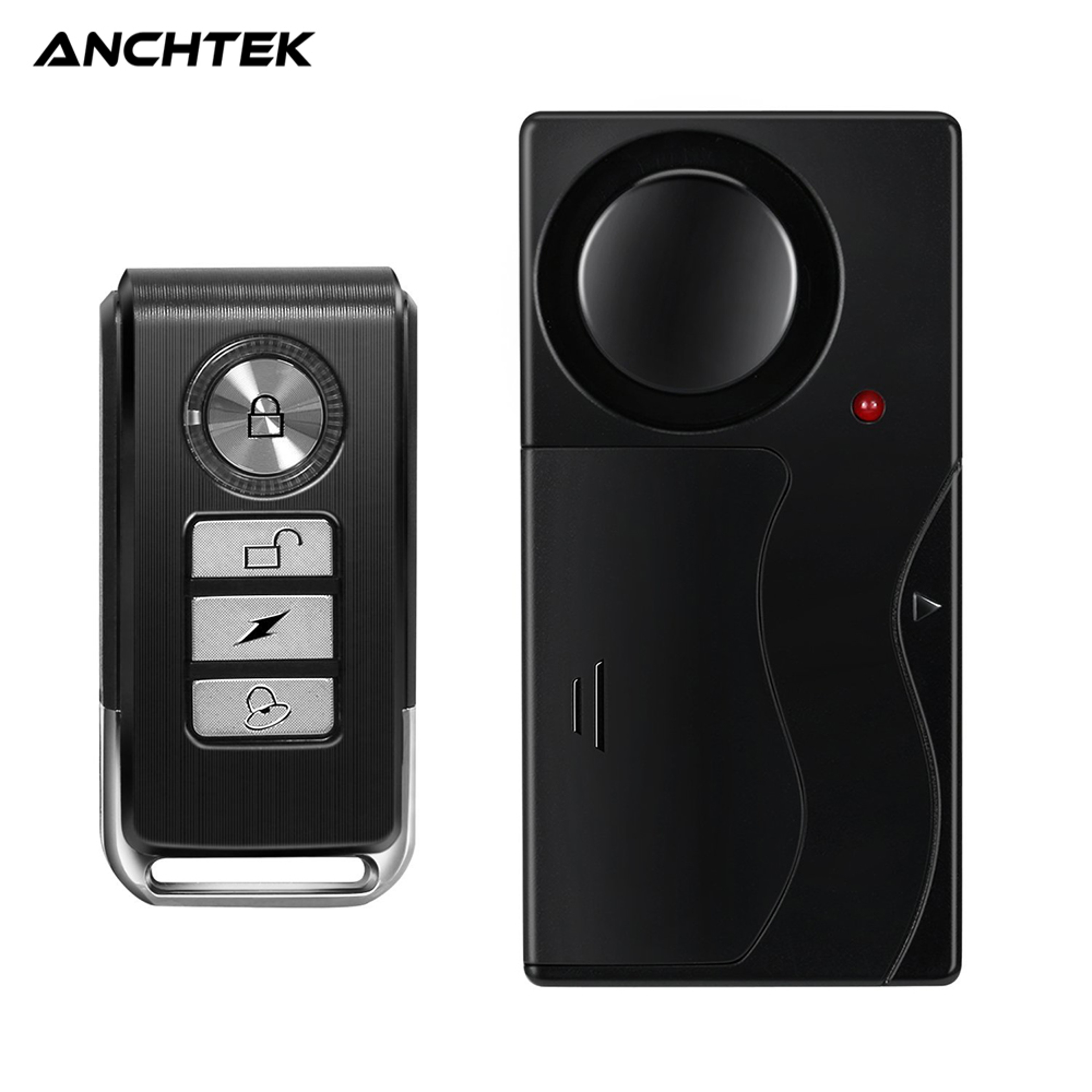 Anchtek Loud Alarm Wireless Vibration Alarm With Remote Control AntiTheft Alarm For Motorcycle Bike 0