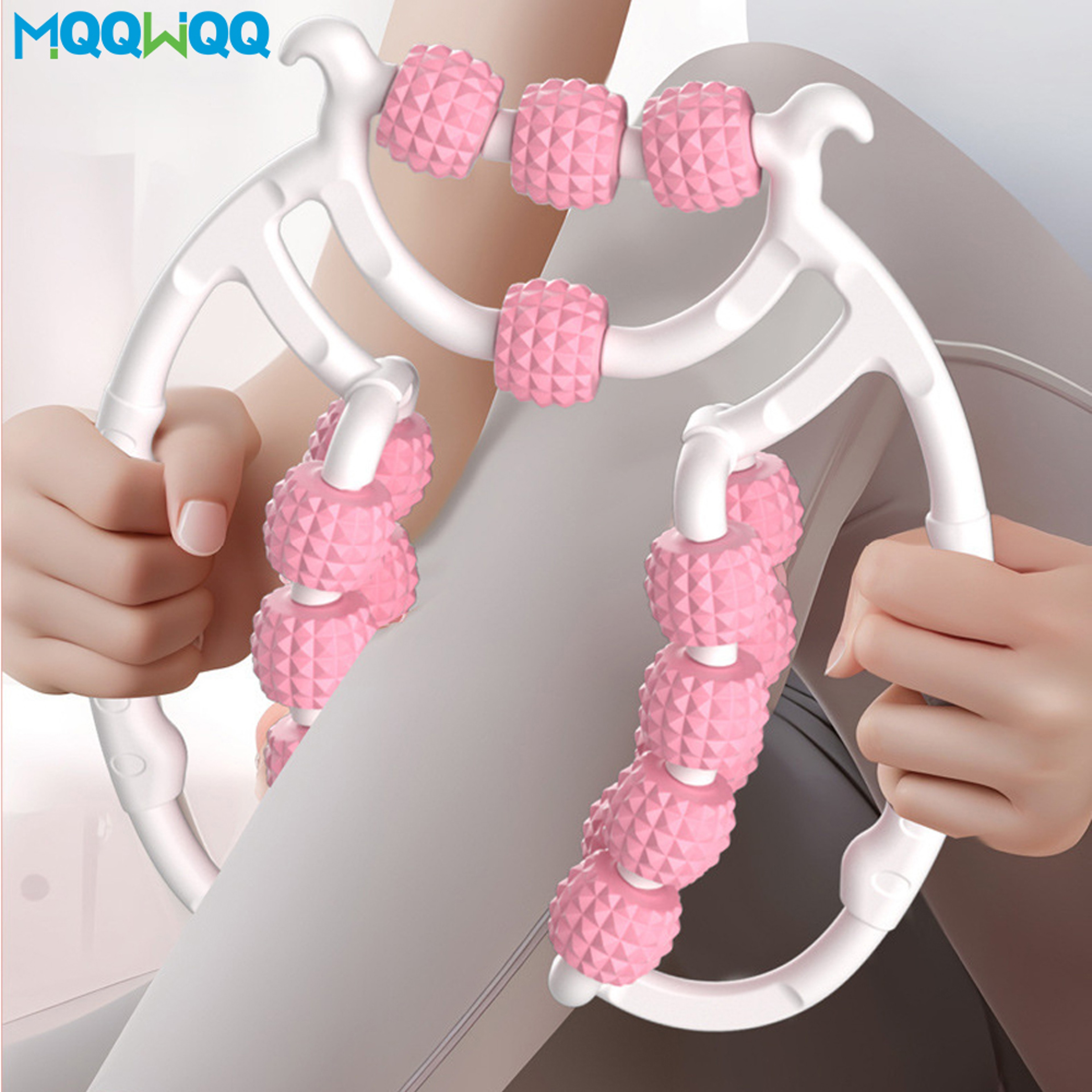 Newest Wheel Leg Clamp AntiCellulite Massager Annular Slimming Roller For Body Massage Muscle Relax 0