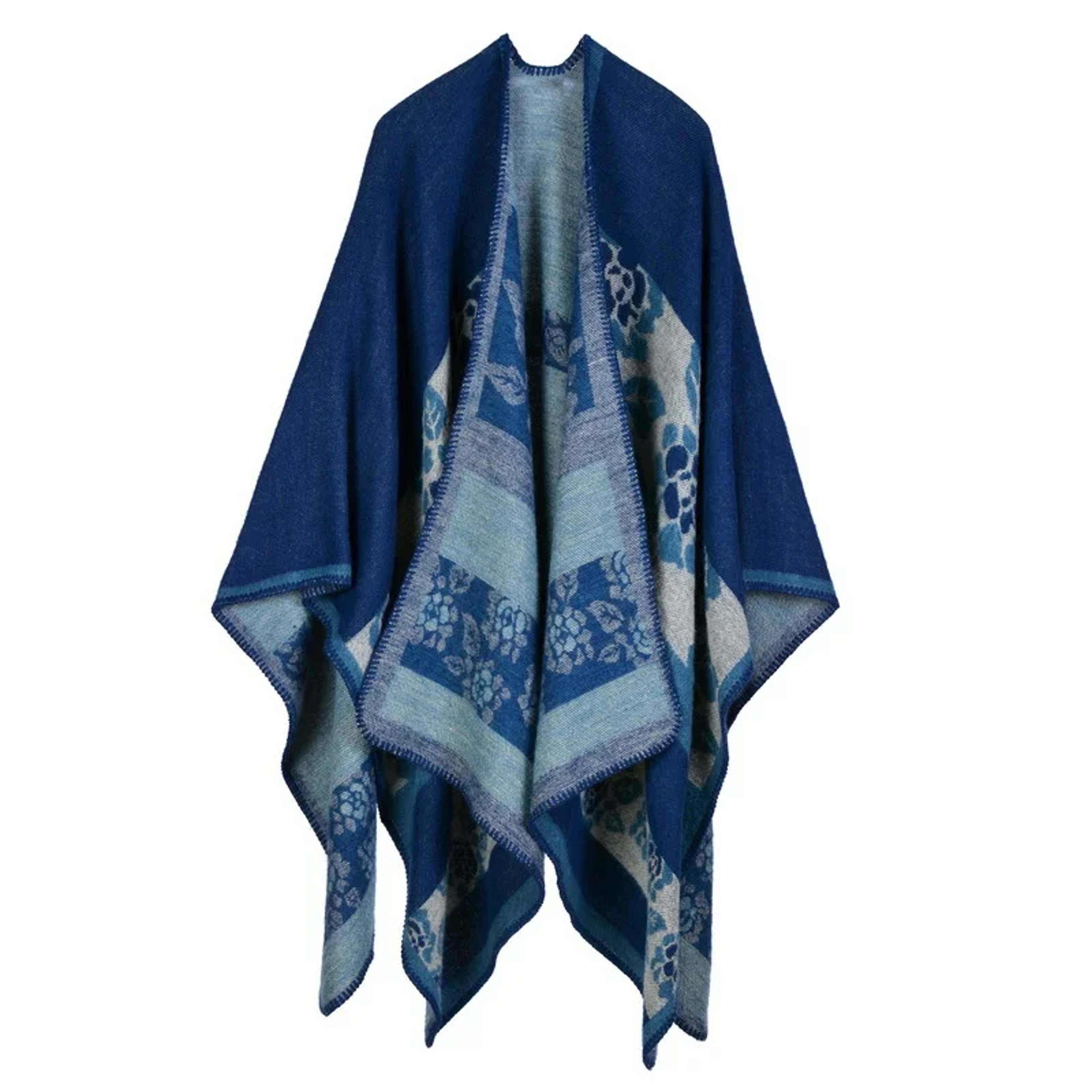 Winter Fashion Poncho Women, Imitation Cashmere Capes, Warm Shawls Wraps – view 34