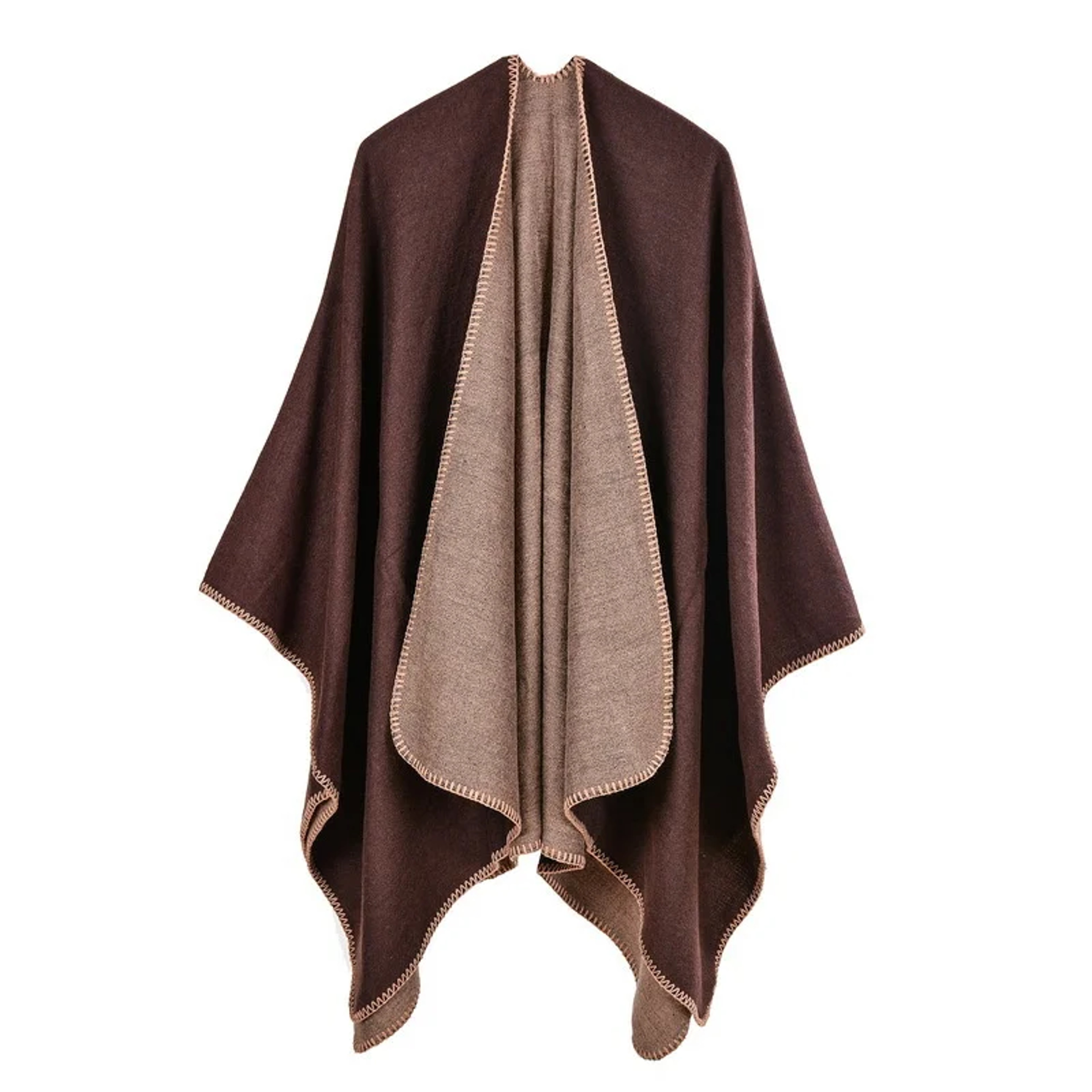 Winter Fashion Poncho Women, Imitation Cashmere Capes, Warm Shawls Wraps – view 47