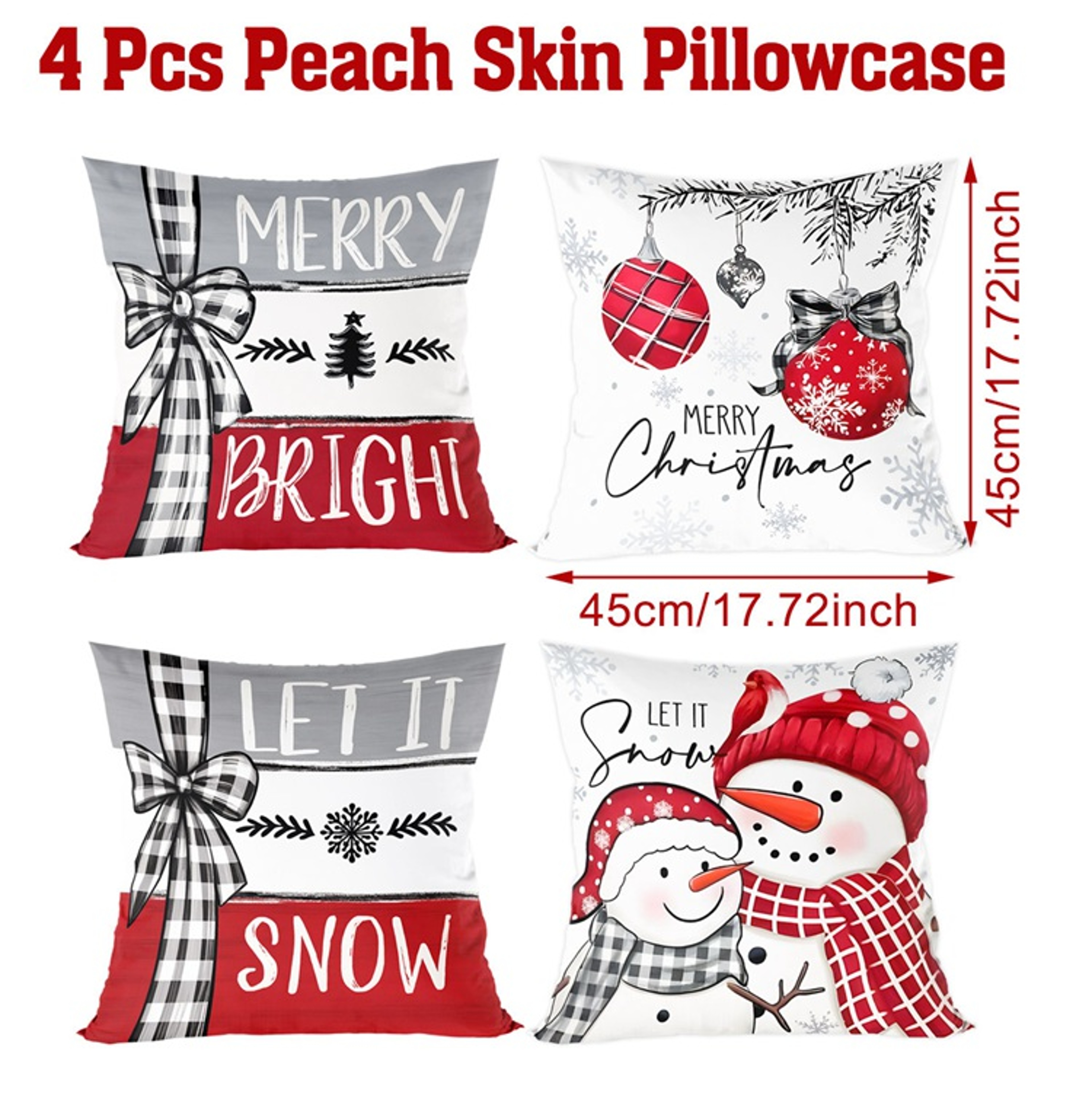 Home Decorations Christmas Ornament Pillow Case, Merry Christmas Cushion Cover, New Year Gifts, Navidad Gifts – view 11