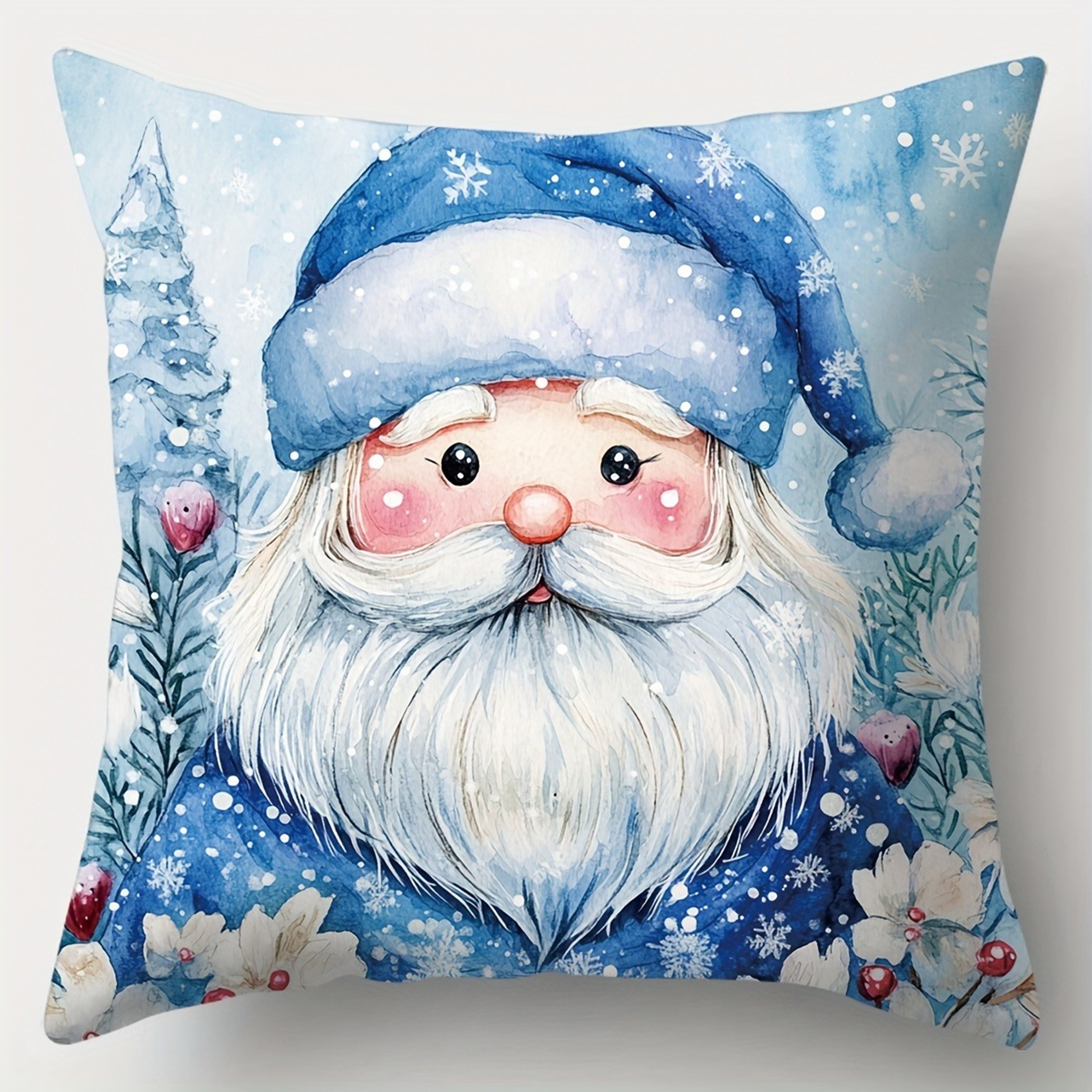 Christmas decoration pillowcase cute Santa Claus Snowman fawn pillow cover Sofa cushion cover home decoration gift – view 9