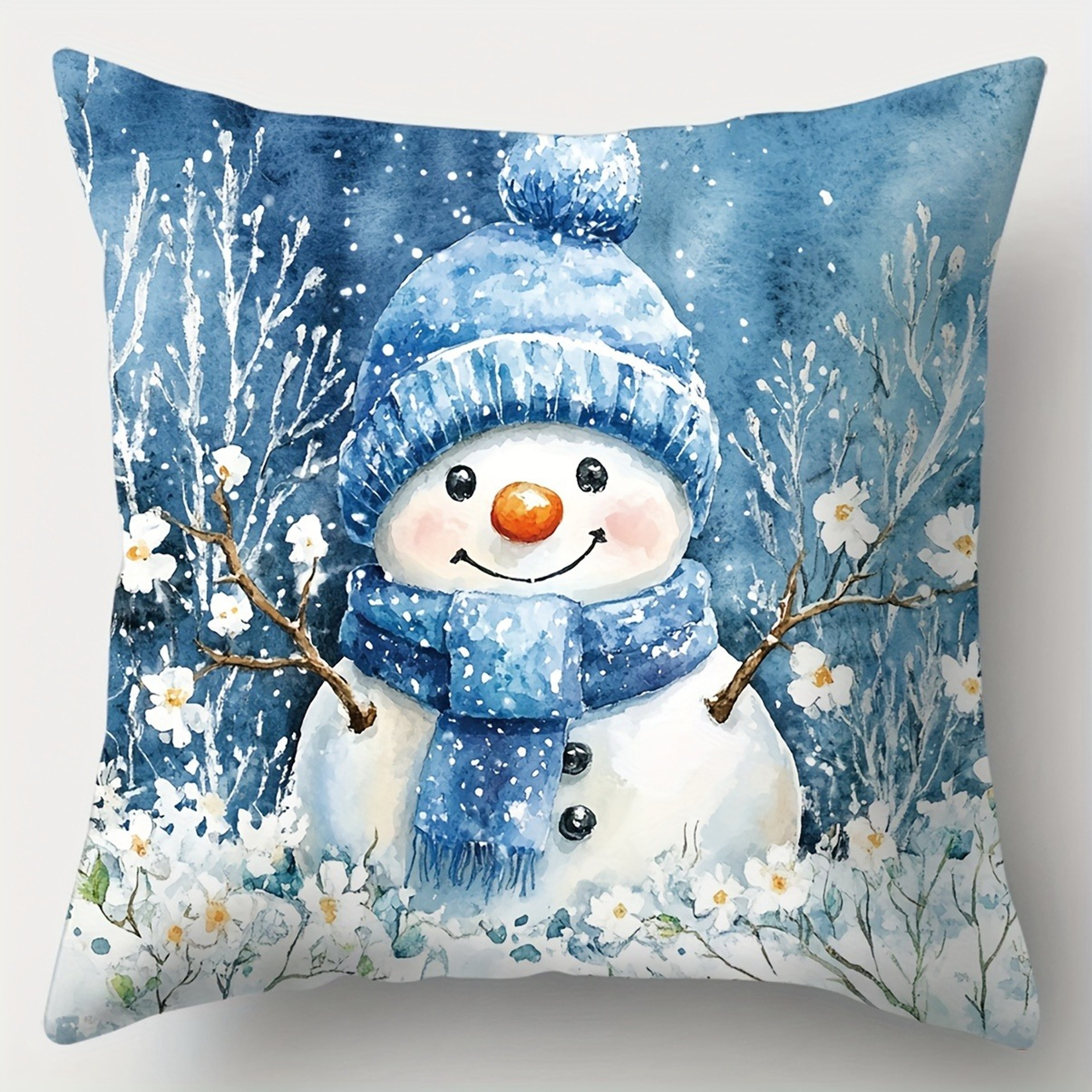 Christmas decoration pillowcase cute Santa Claus Snowman fawn pillow cover Sofa cushion cover home decoration gift – view 10