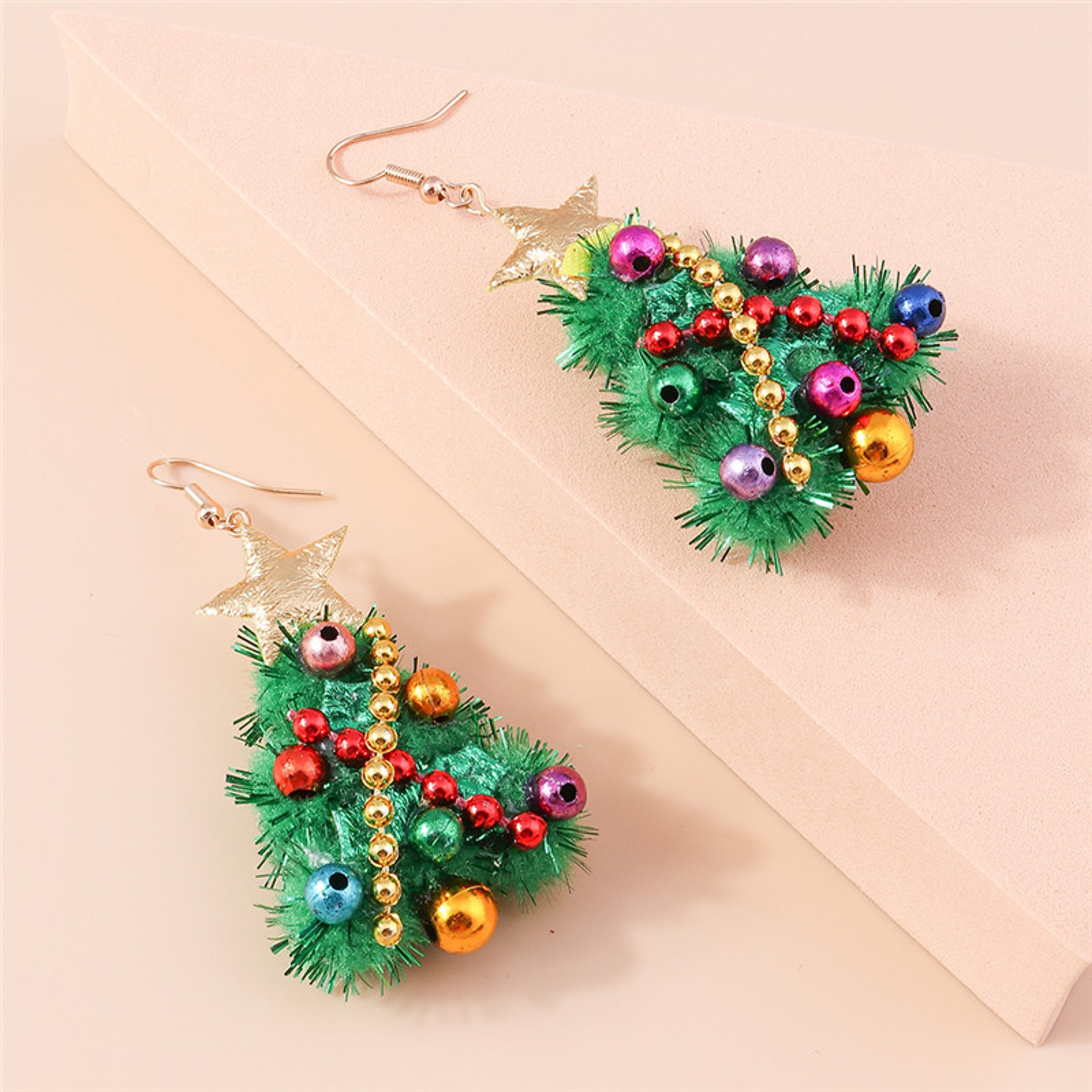 Newest Jewelry Accessories, Lucky Star Pine Tree Earrings, Fashion Christmas Tree Earrings, For Women and Girls – view 5