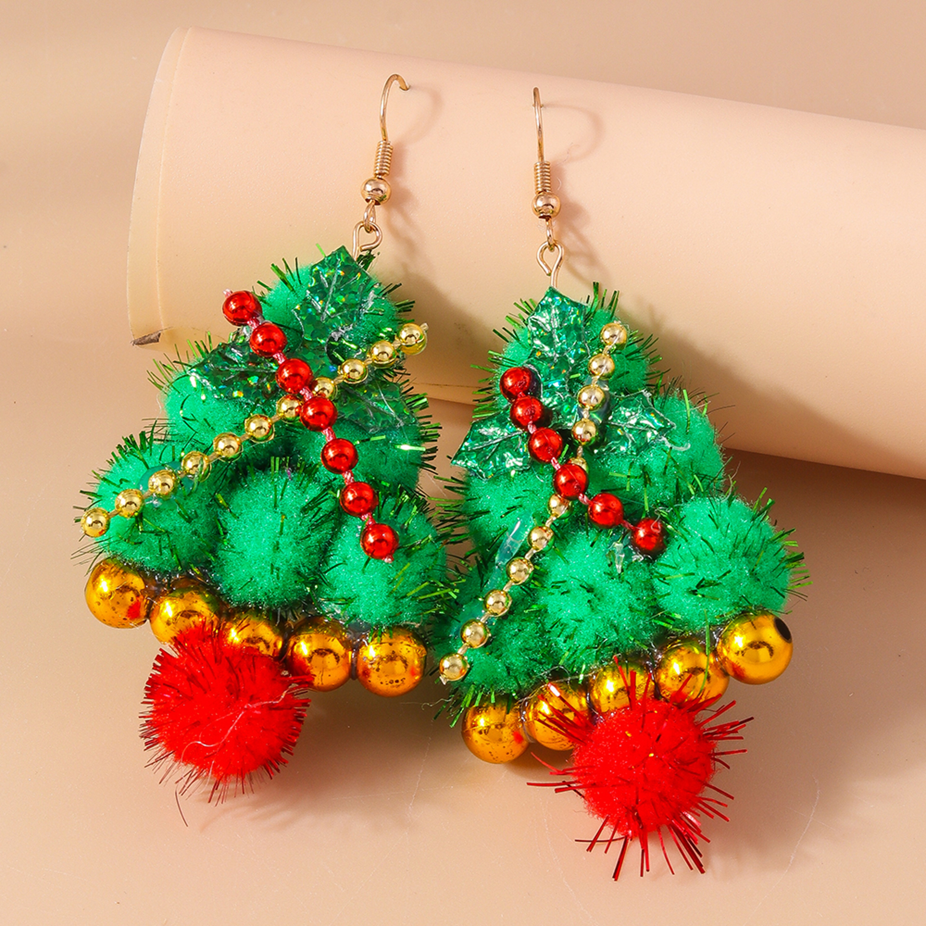 Newest Jewelry Accessories, Lucky Star Pine Tree Earrings, Fashion Christmas Tree Earrings, For Women and Girls – view 8