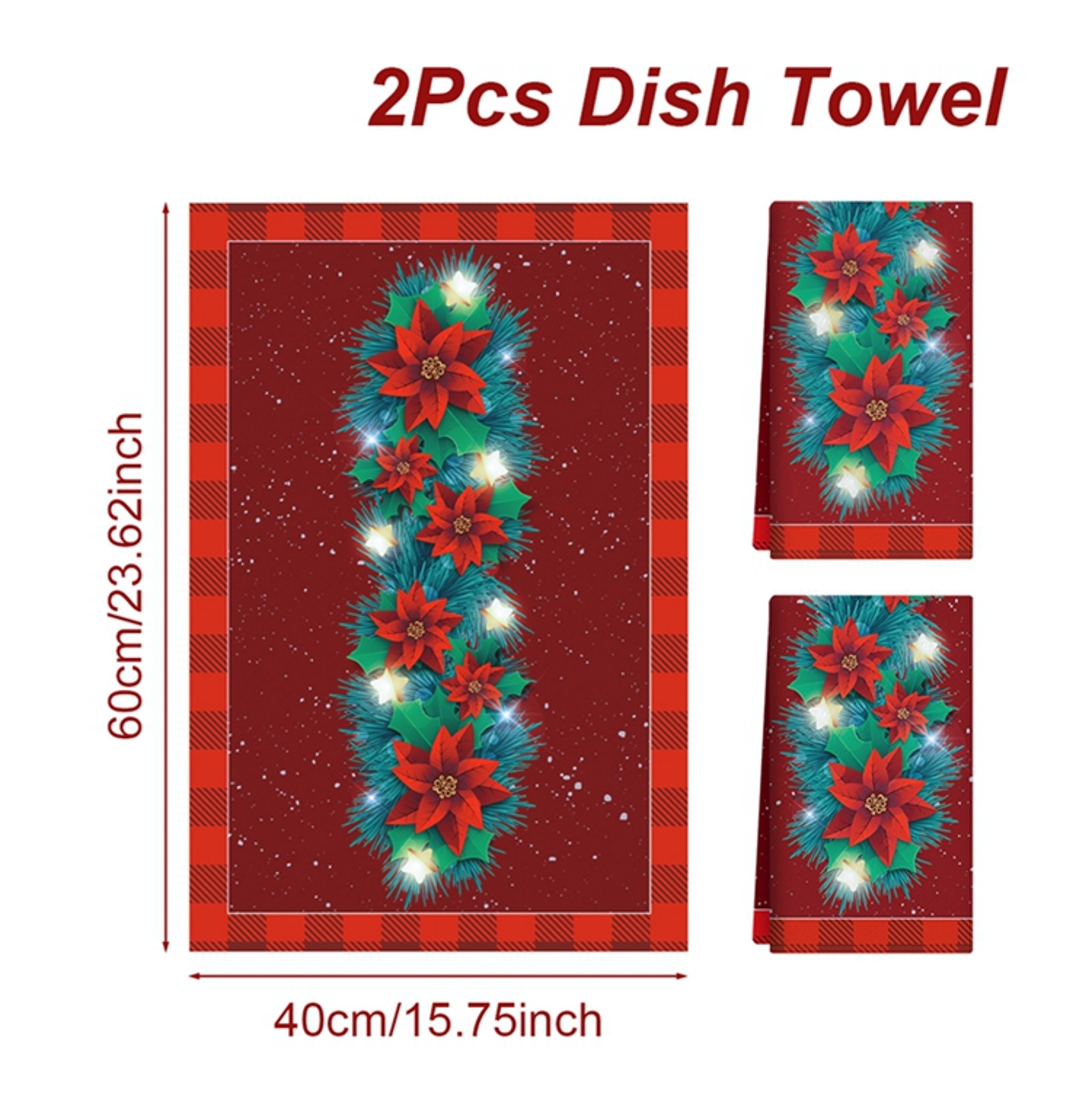 Merry Christmas Party Decoration Towels, Navidad Natal New Year Gift, Christmas Kitchen Towels Santa Claus Dish Towel – view 12