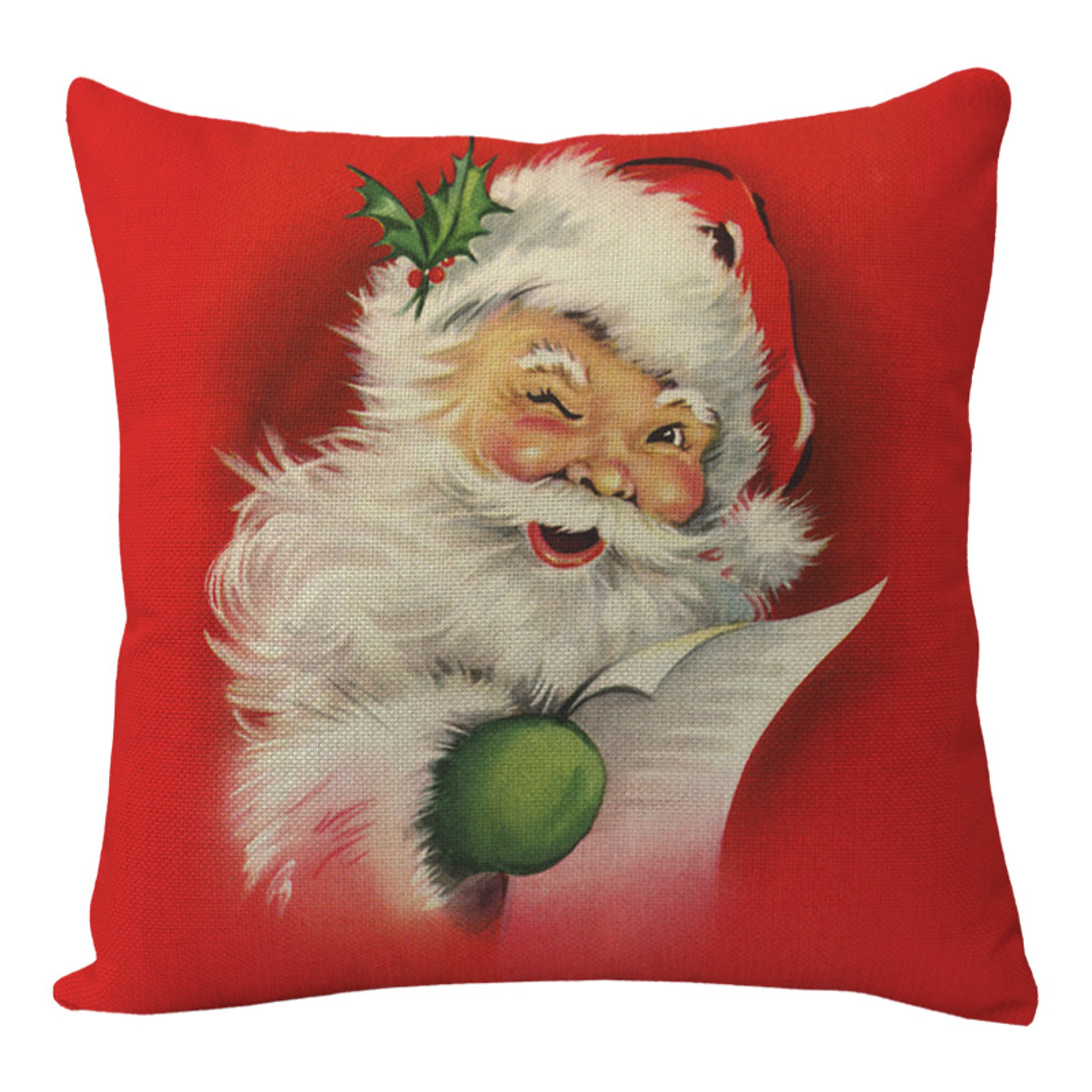 Linen Merry Christmas Pillow Cover Throw Pillowcase Winter Christmas Decorations for Home Tree Deer Sofa Cushion Cover – view 7