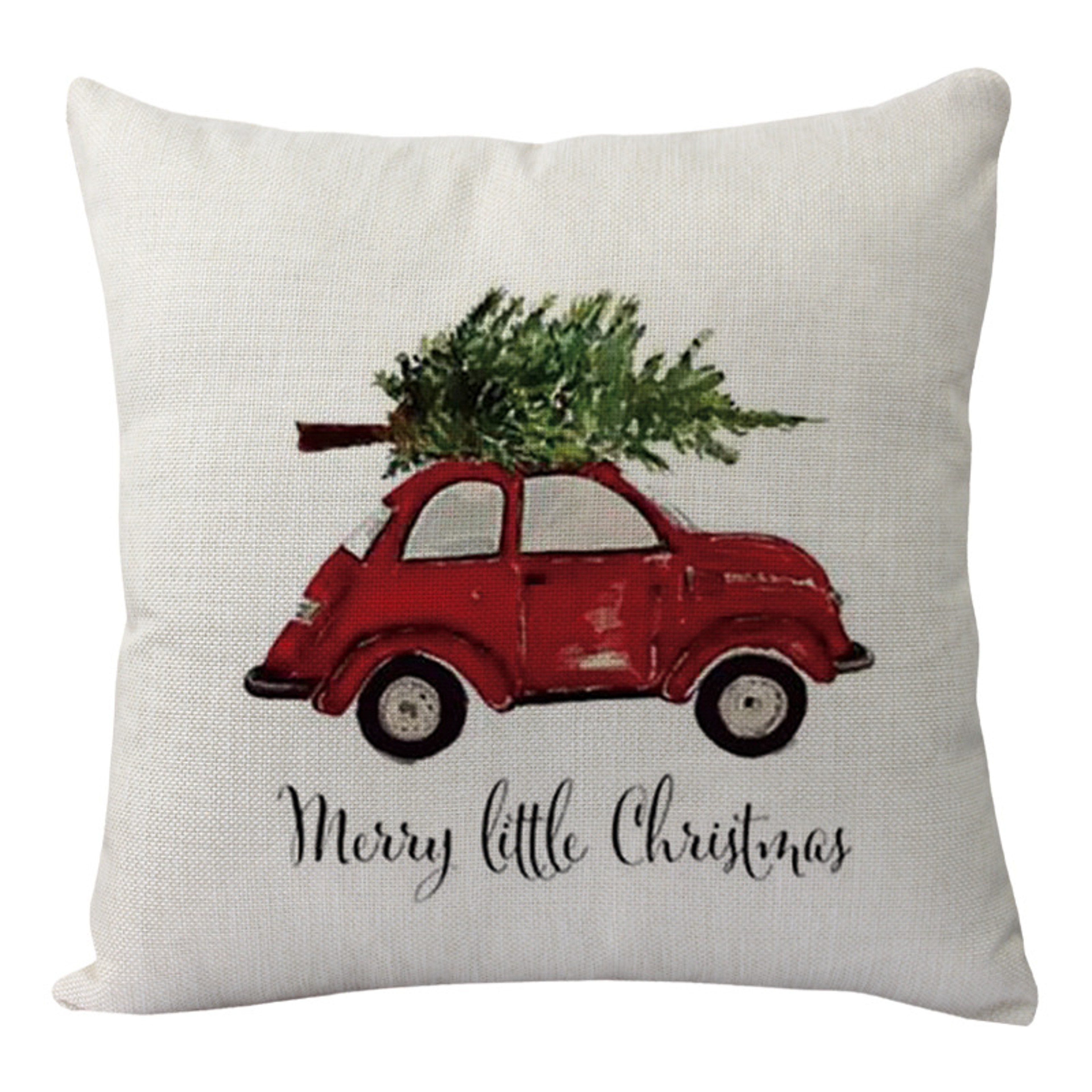 Linen Merry Christmas Pillow Cover Throw Pillowcase Winter Christmas Decorations for Home Tree Deer Sofa Cushion Cover – view 15