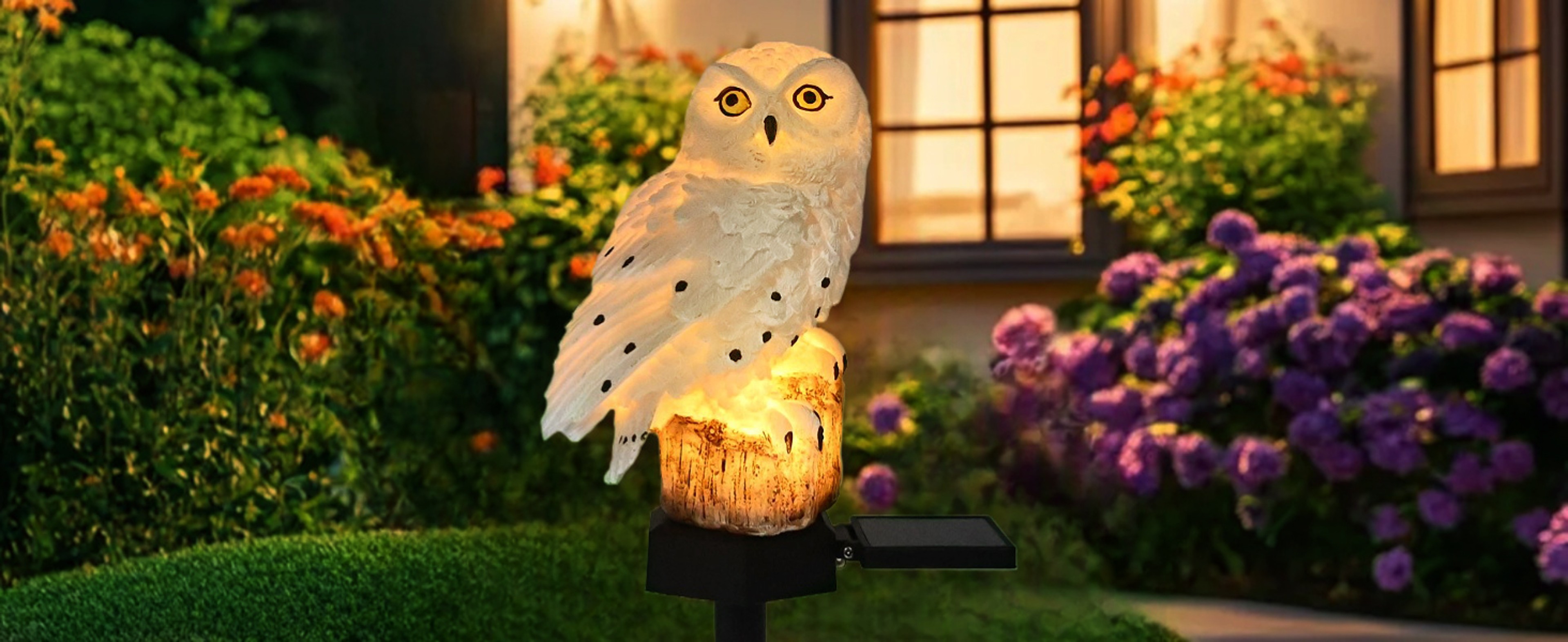Outdoor Solar Power Led Owl Light Garden Yard Landscape Decor Lamp Waterproof – view 16