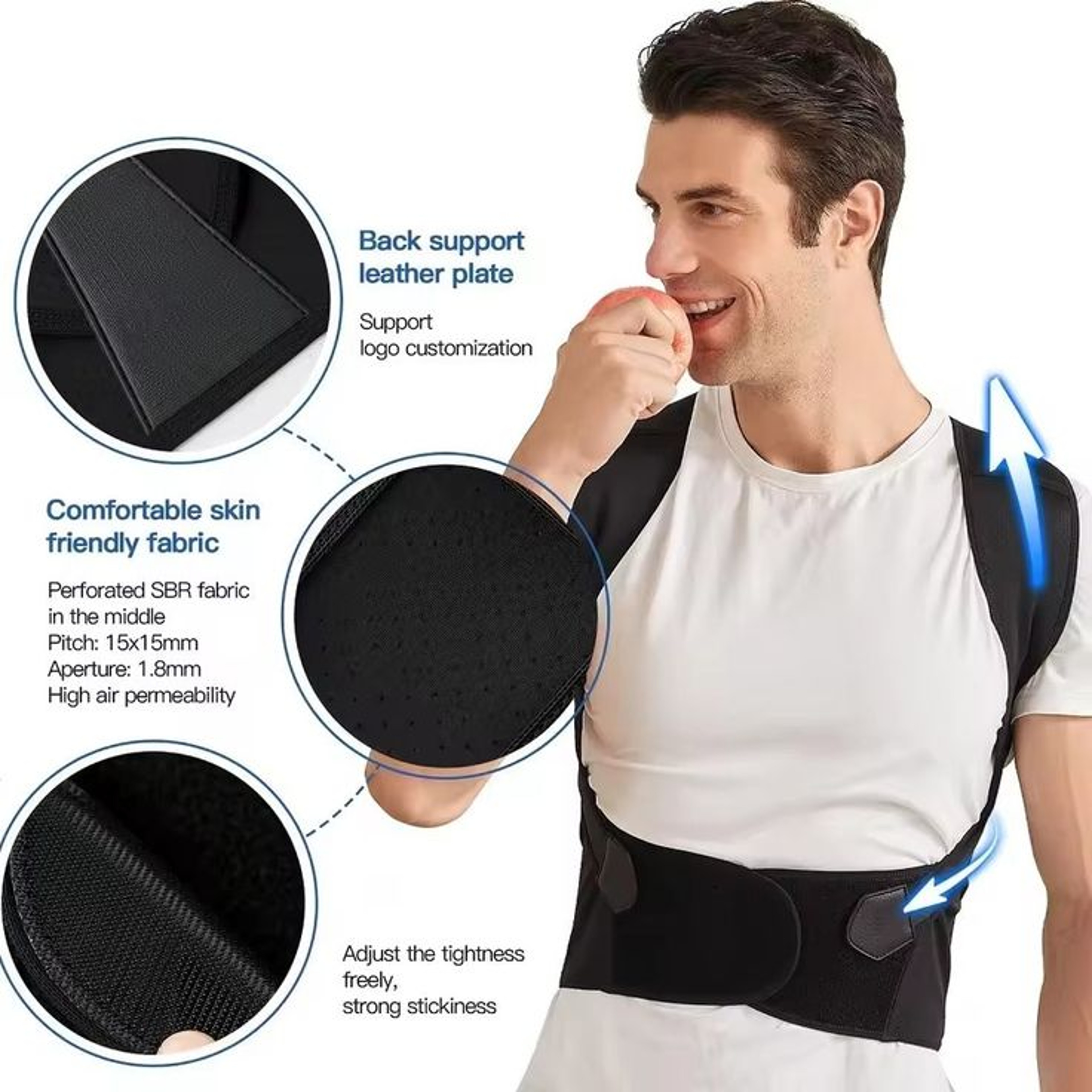 Posture Corrector for Women & Men, Adjustable Shoulder Brace for Upper/Middle Back Pain Relief & Spine Alignment – view 16
