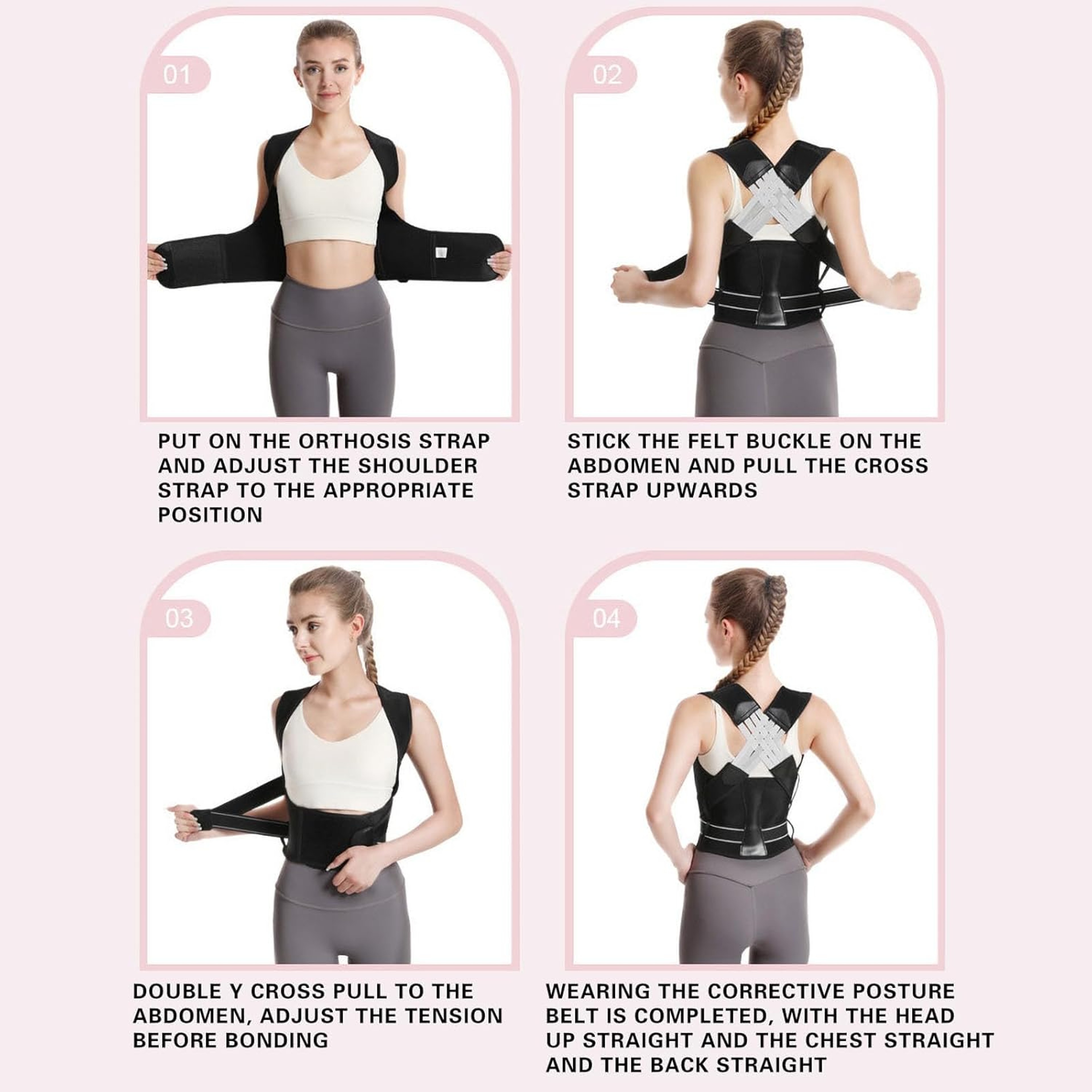 Posture Corrector for Women & Men, Adjustable Shoulder Brace for Upper/Middle Back Pain Relief & Spine Alignment – view 18