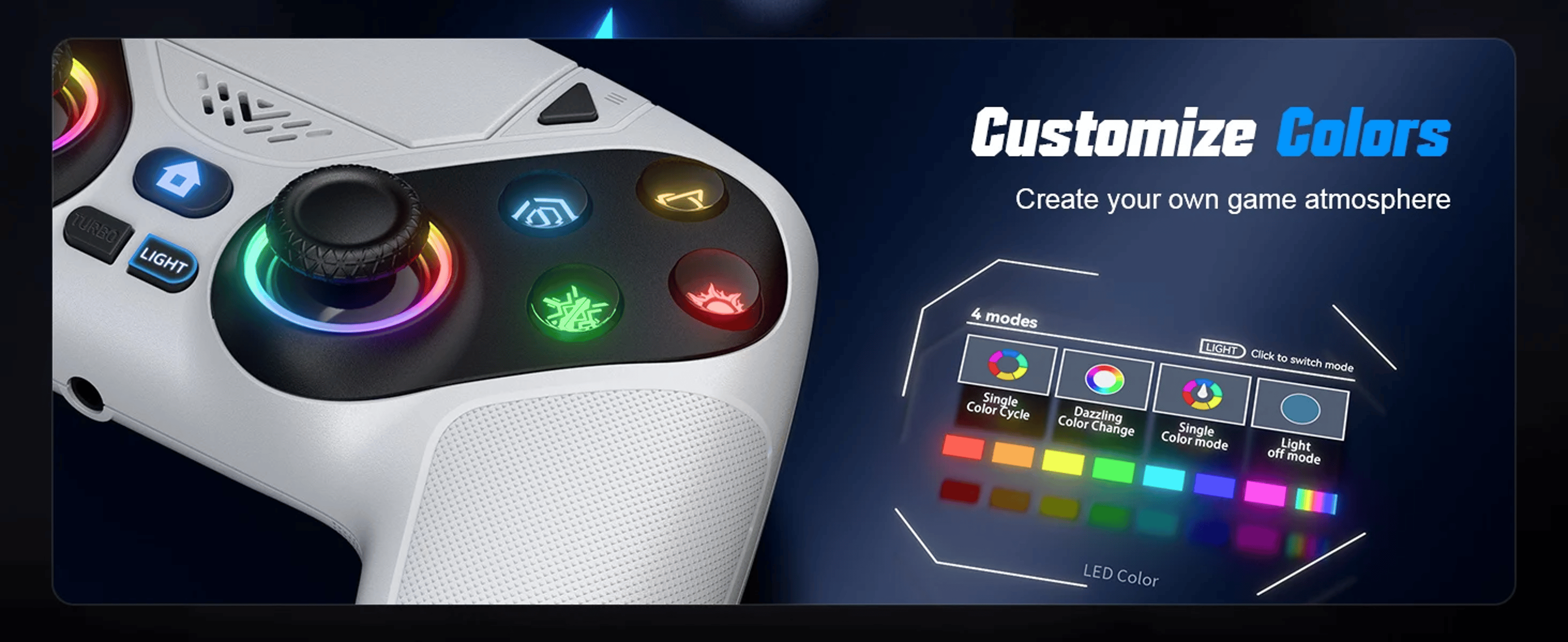 PS5 Wireless Controller for Playstation 5, Turbo Bluetooth Gamepad for PC Console, Dual Sense Vibration – view 9