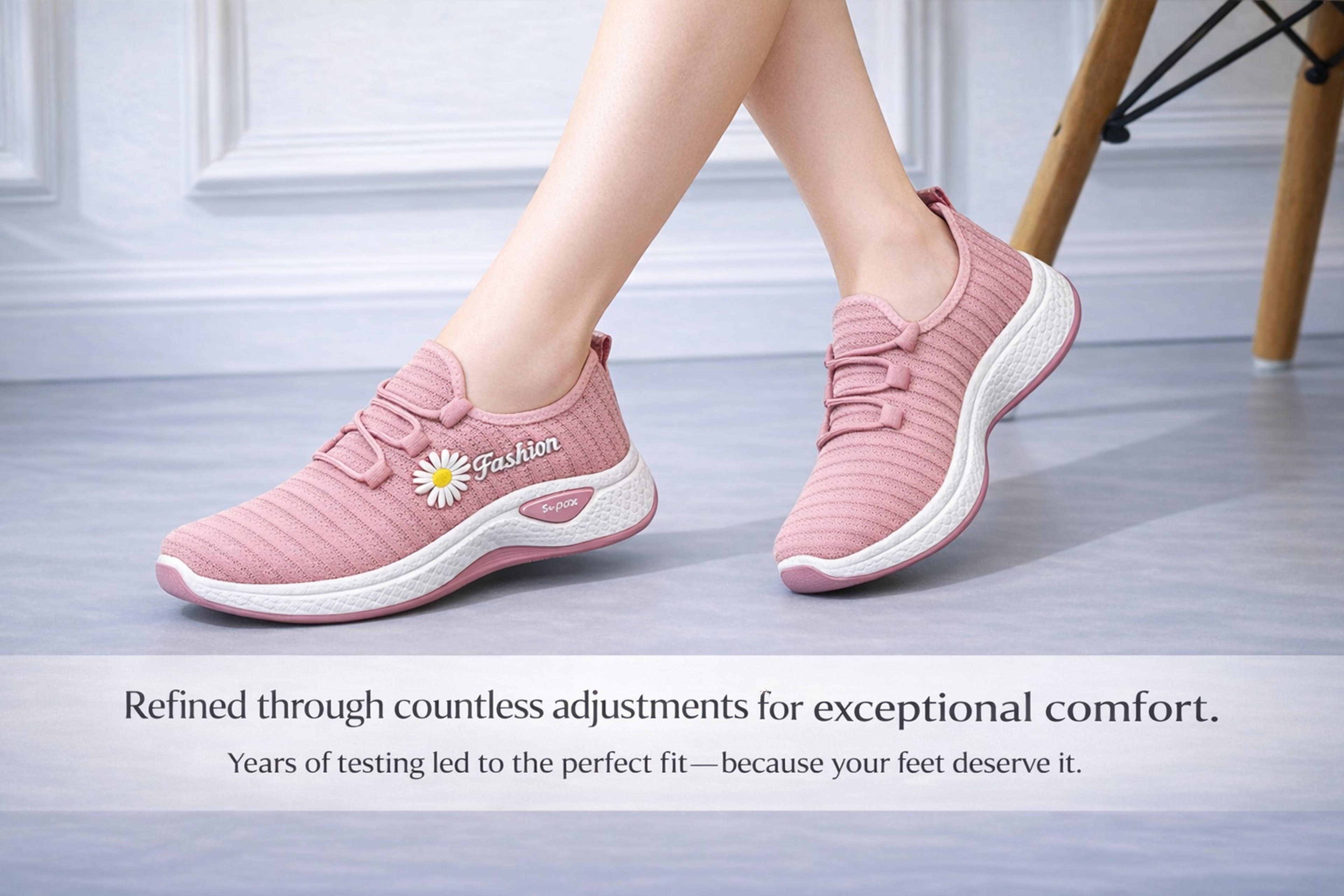 Lightweight Sneakers for Women, Breathable Net Shoes with Comfortable Soft Sole, Casual Adult Sneakers for Walking – view 14