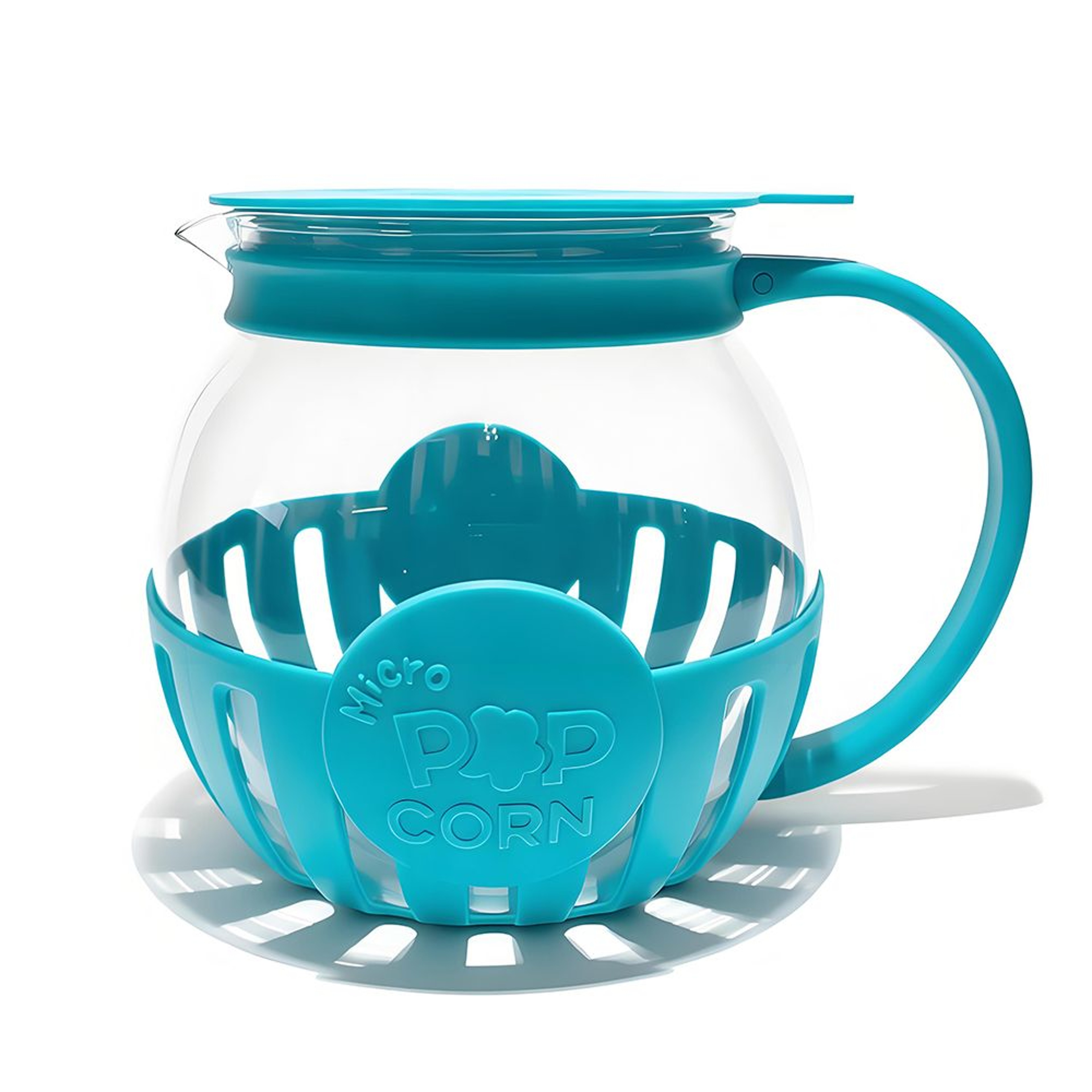 Microwave Popcorn Popper Glass Popcorn Maker With Silicone Lid Temperature Safe Borosilicate Glass  7