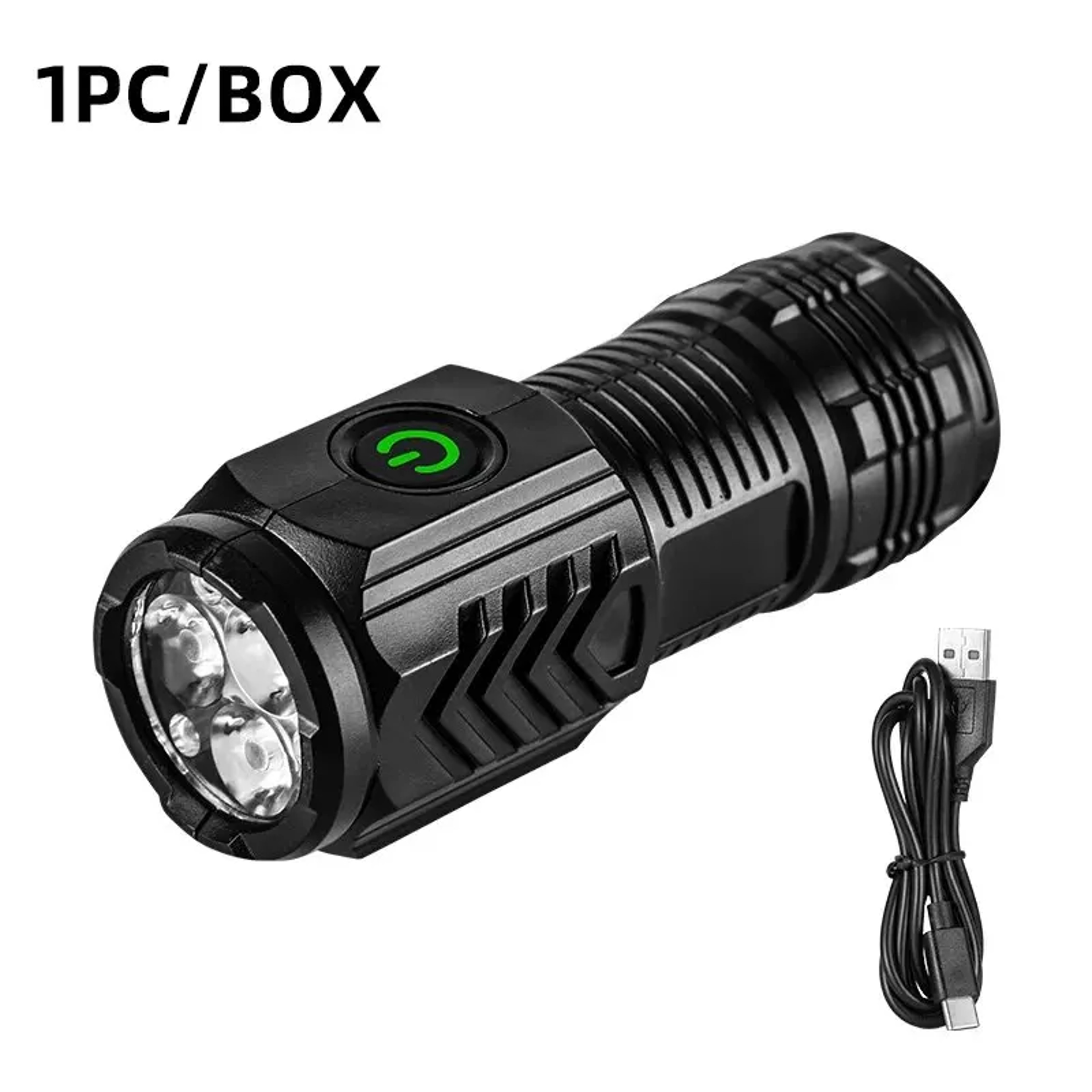 Rechargeable Mini Tactical Flashlight With Metal Pen Clip 6