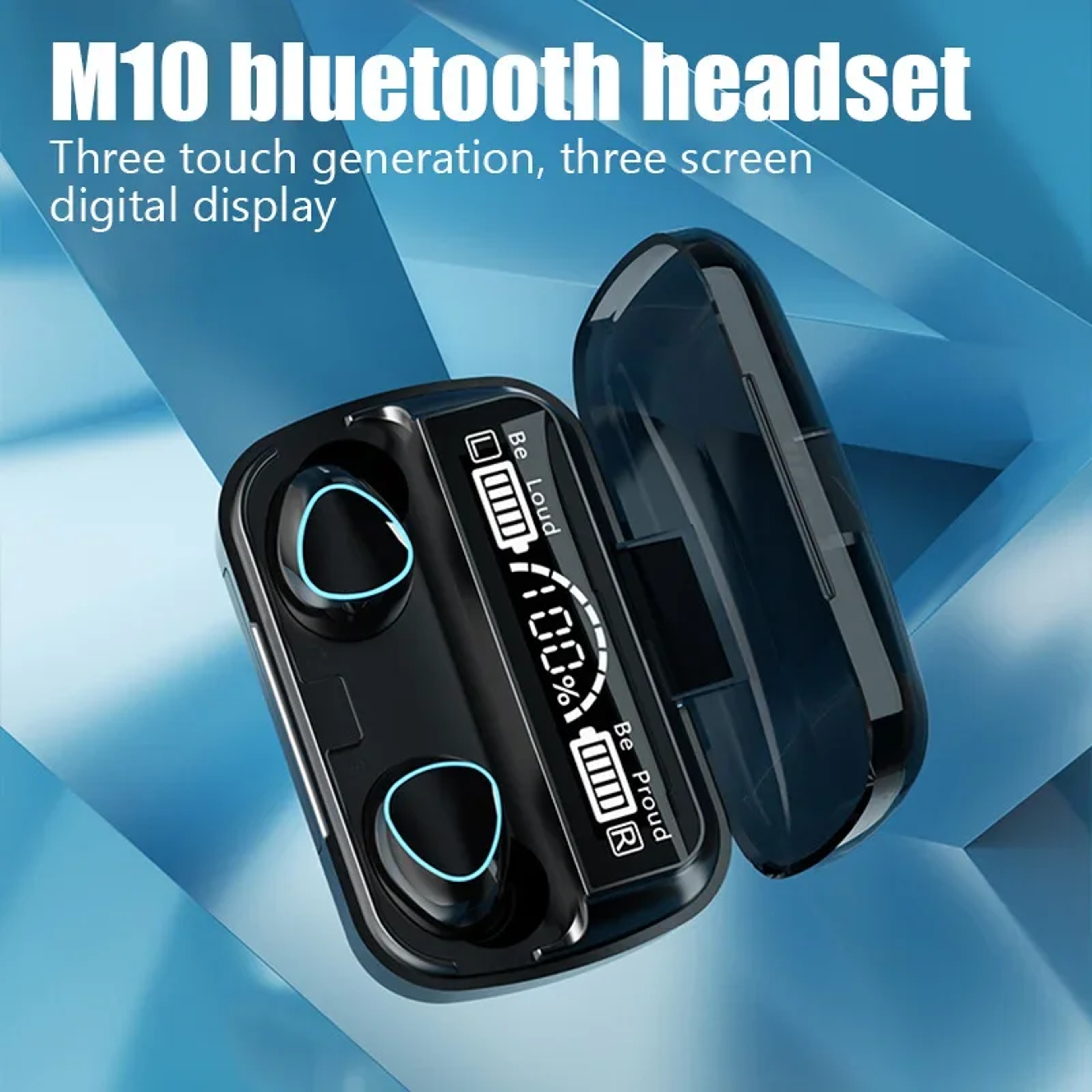 Wireless Bluetooth Earbuds With LED Display HiFi Stereo Sound  Waterproof Design 3