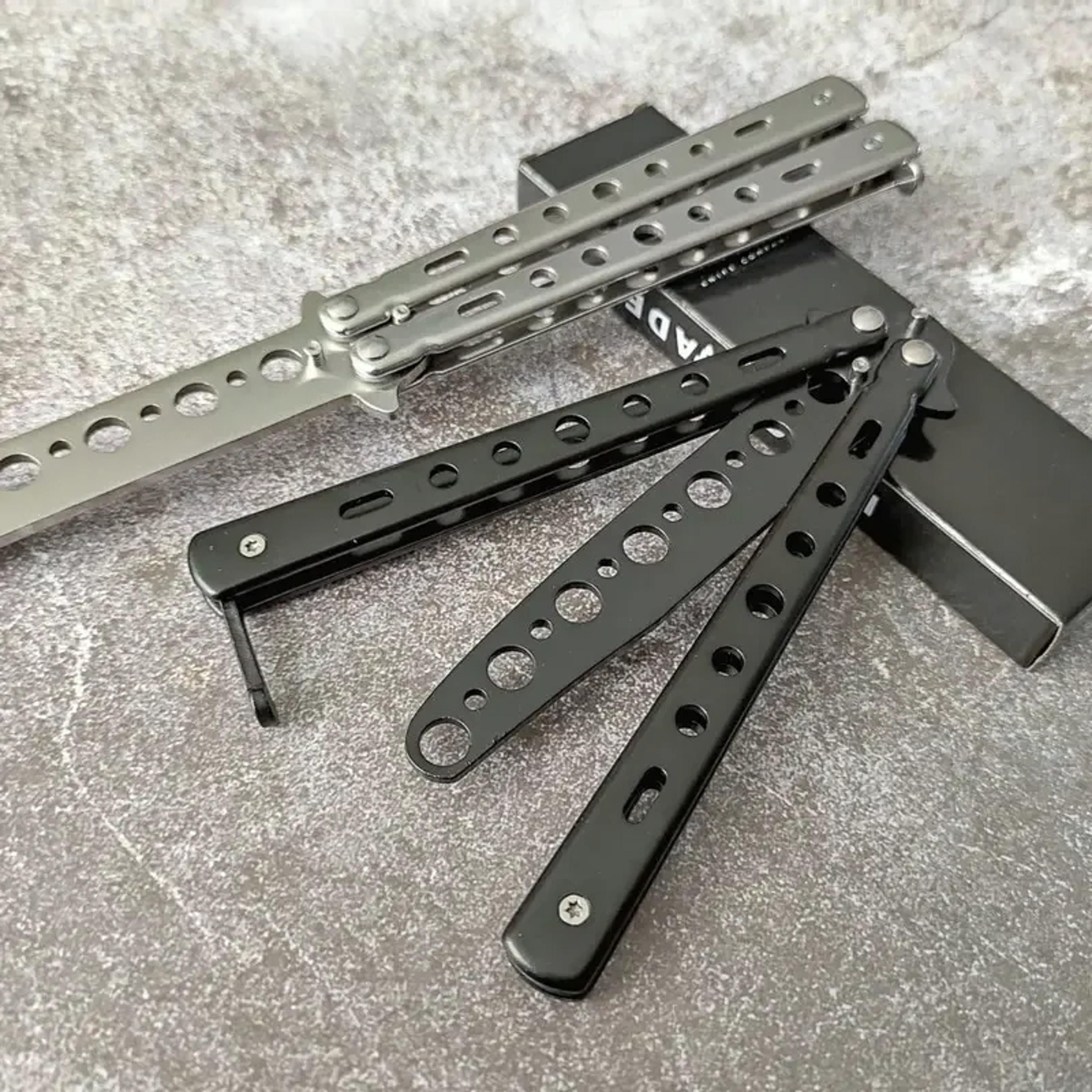 Precision Flip Butterfly Knife Trainer Stainless Steel Balisong Trainer for Skill Practice – view 4