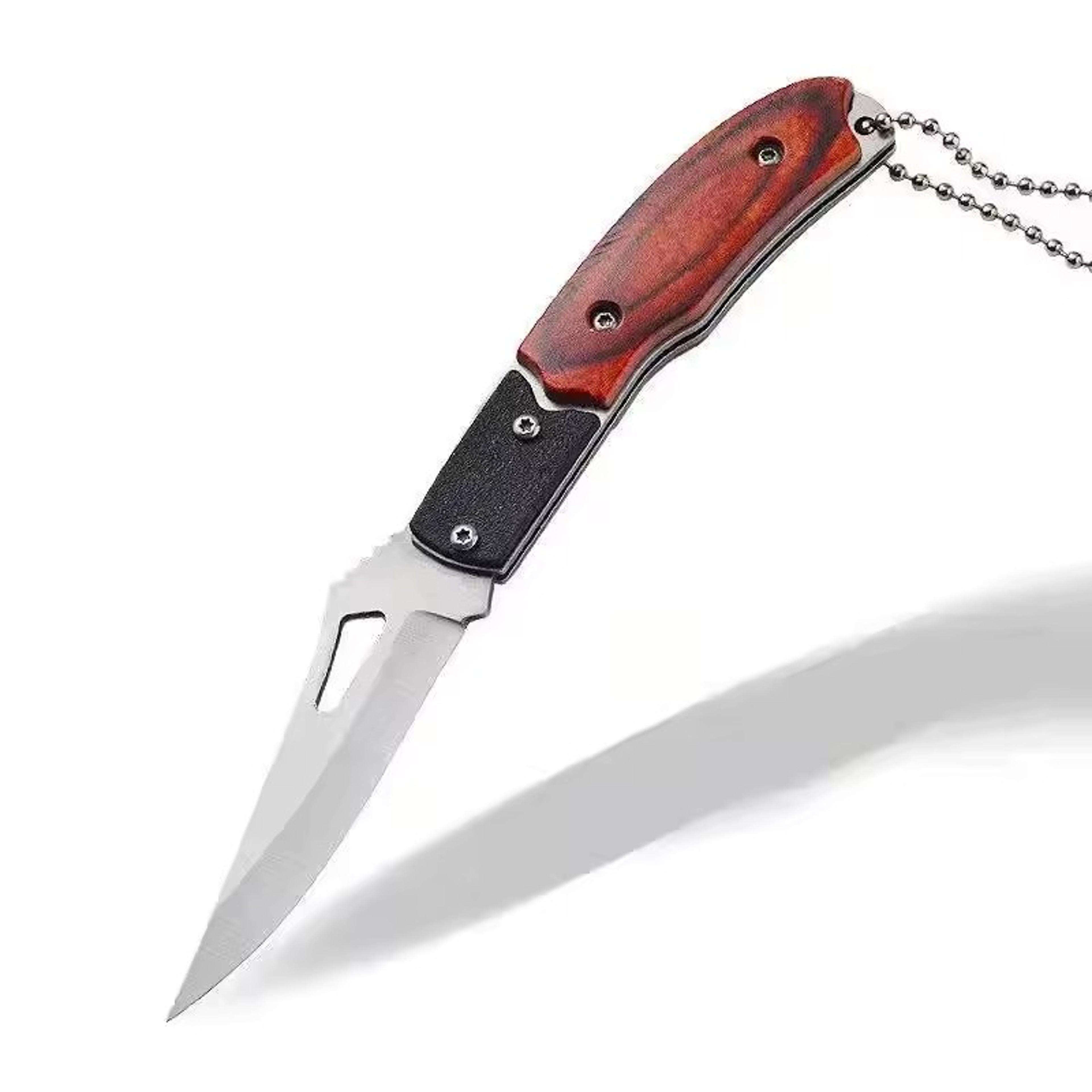 Portable Metal Folding Pocket Knife Keychain – view 4