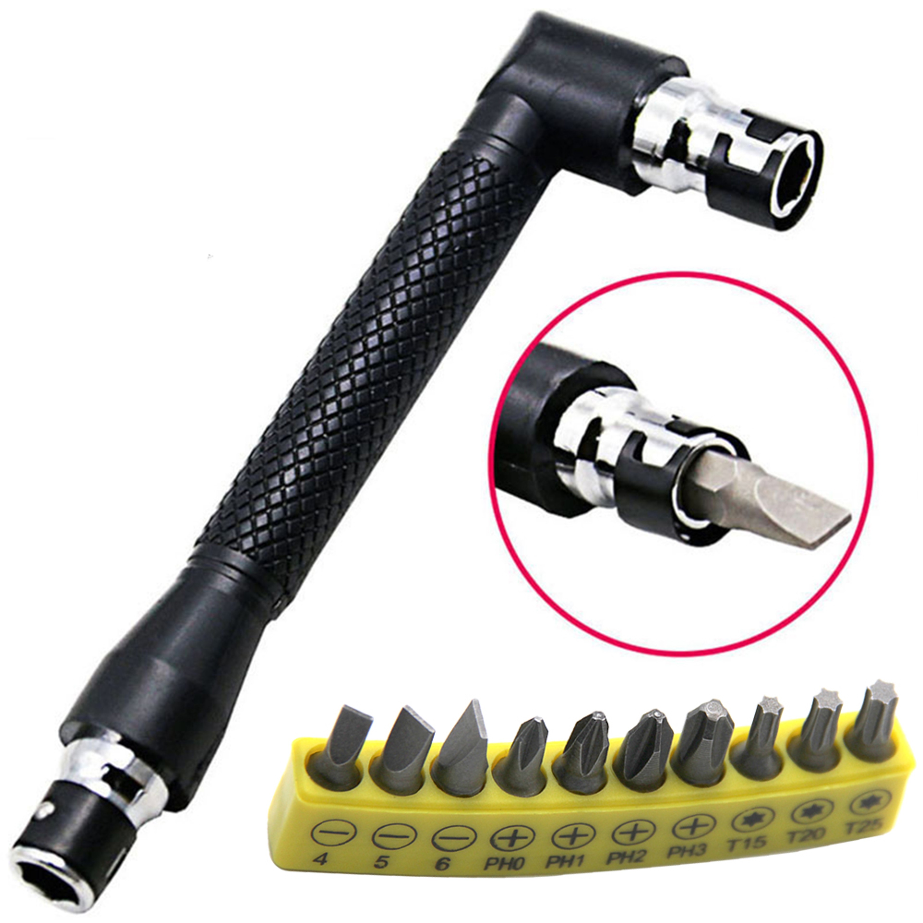 Screwdriver Bit Wrench Set L Shaped Hex Bit Driver Handle 1