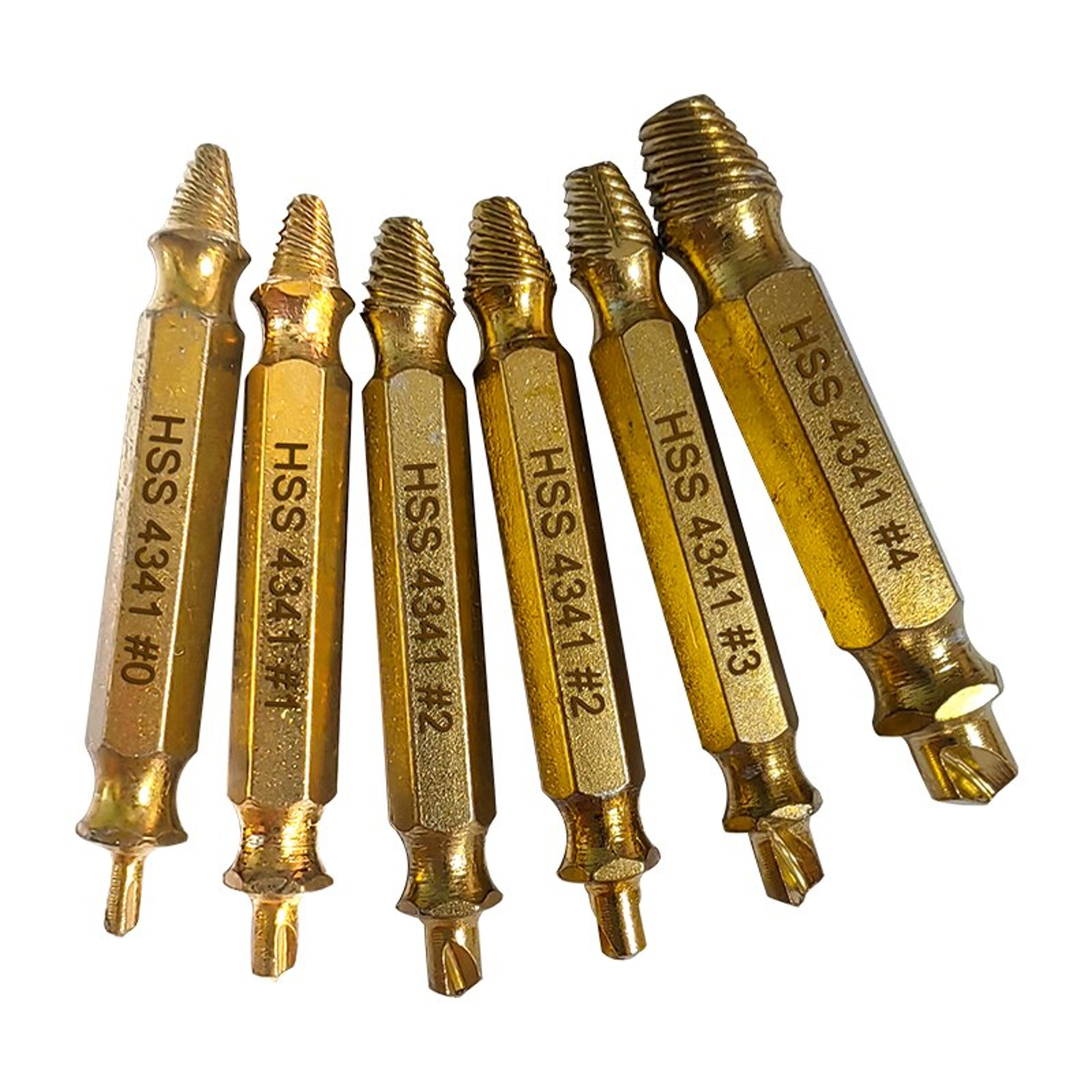 HSS Screw Extractor Set For Stripped And Broken Screw Removal 0