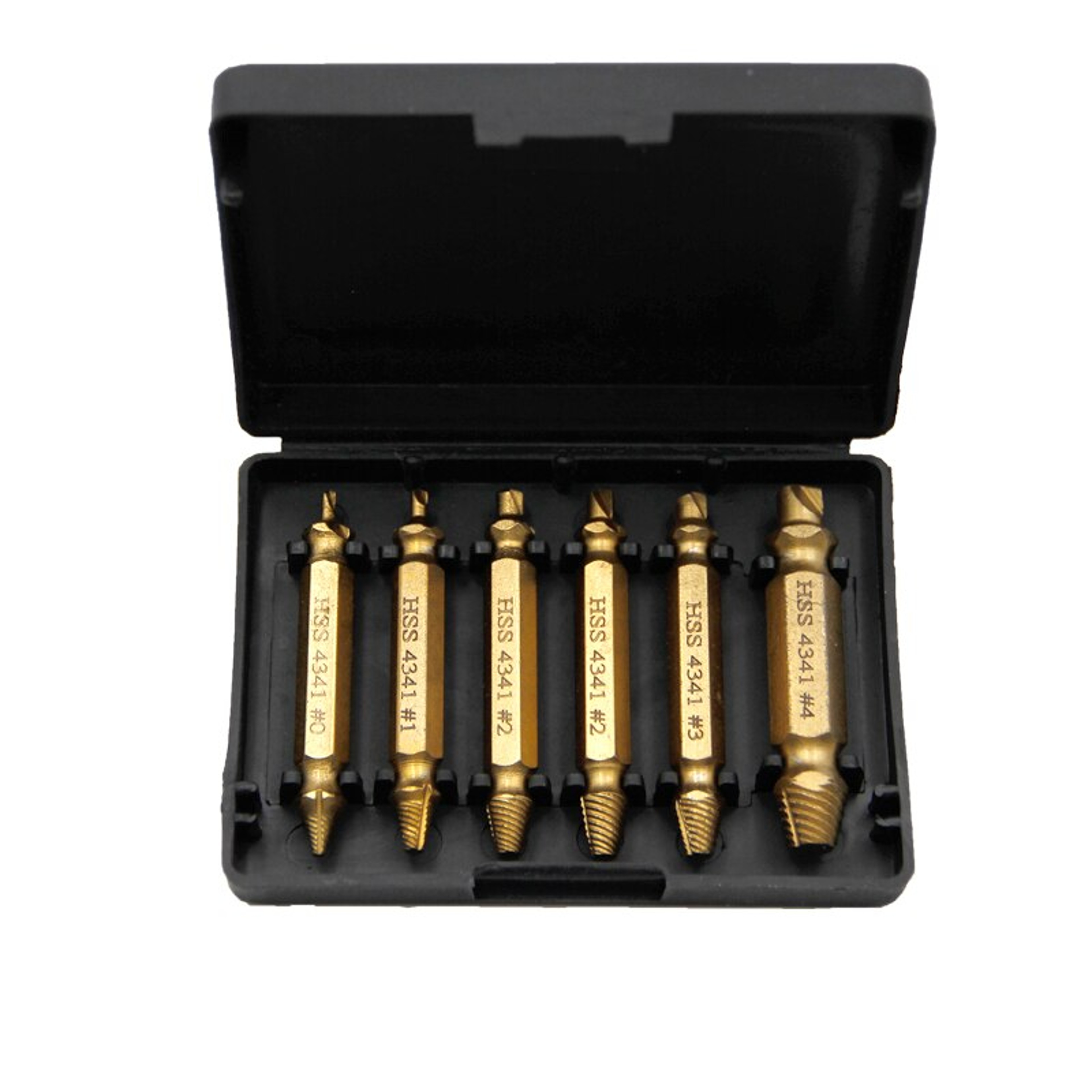 HSS Screw Extractor Set For Stripped And Broken Screw Removal 5
