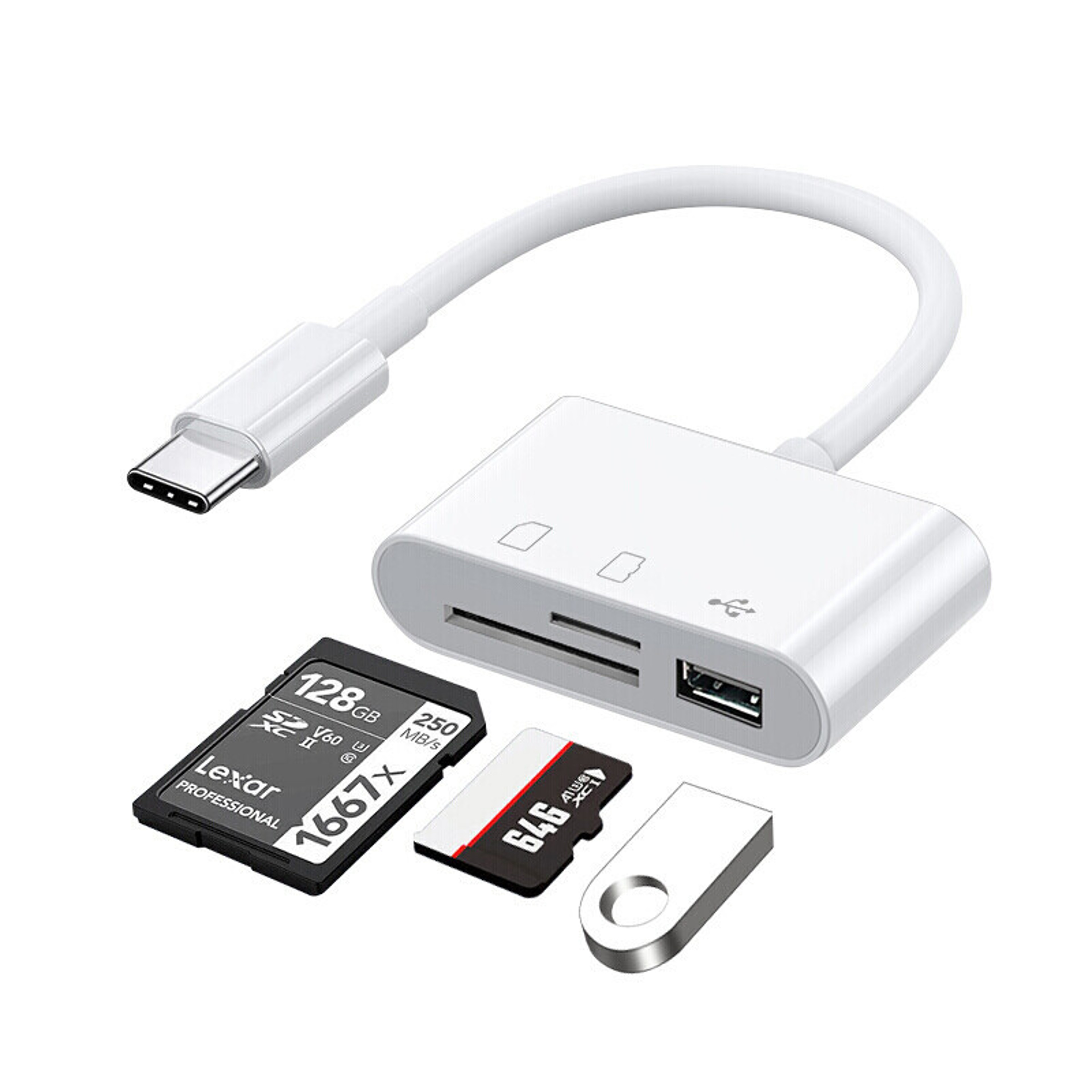 USBC SD Card Reader OTG Adapter Emory Card Reader USB Type C OTG Converter For Huawei Samsung Xiomi 0