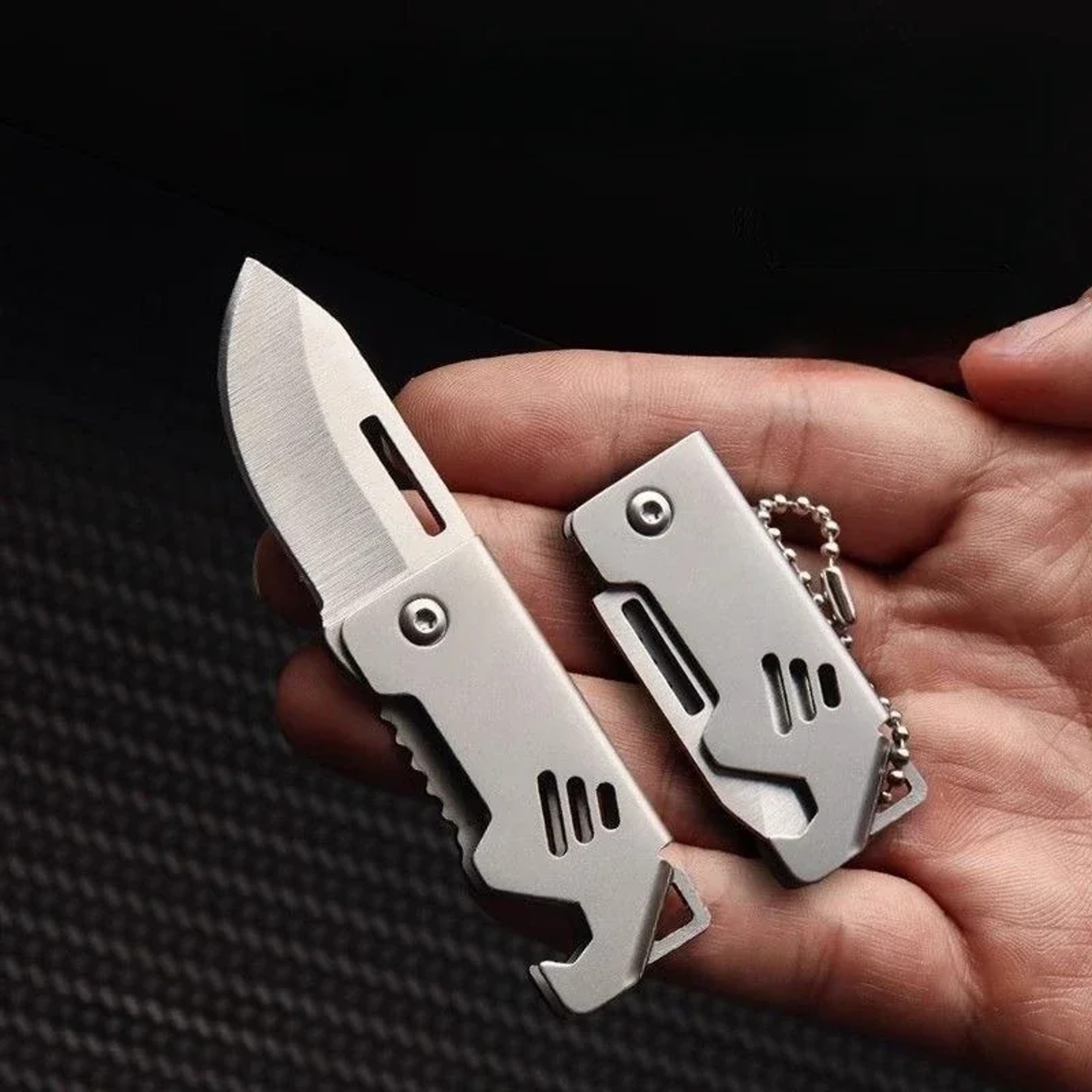 TrailGuard Mini Folding Pocket Knife Keychain Portable EDC Pocket Knife For Camping  Everyday Carry 0