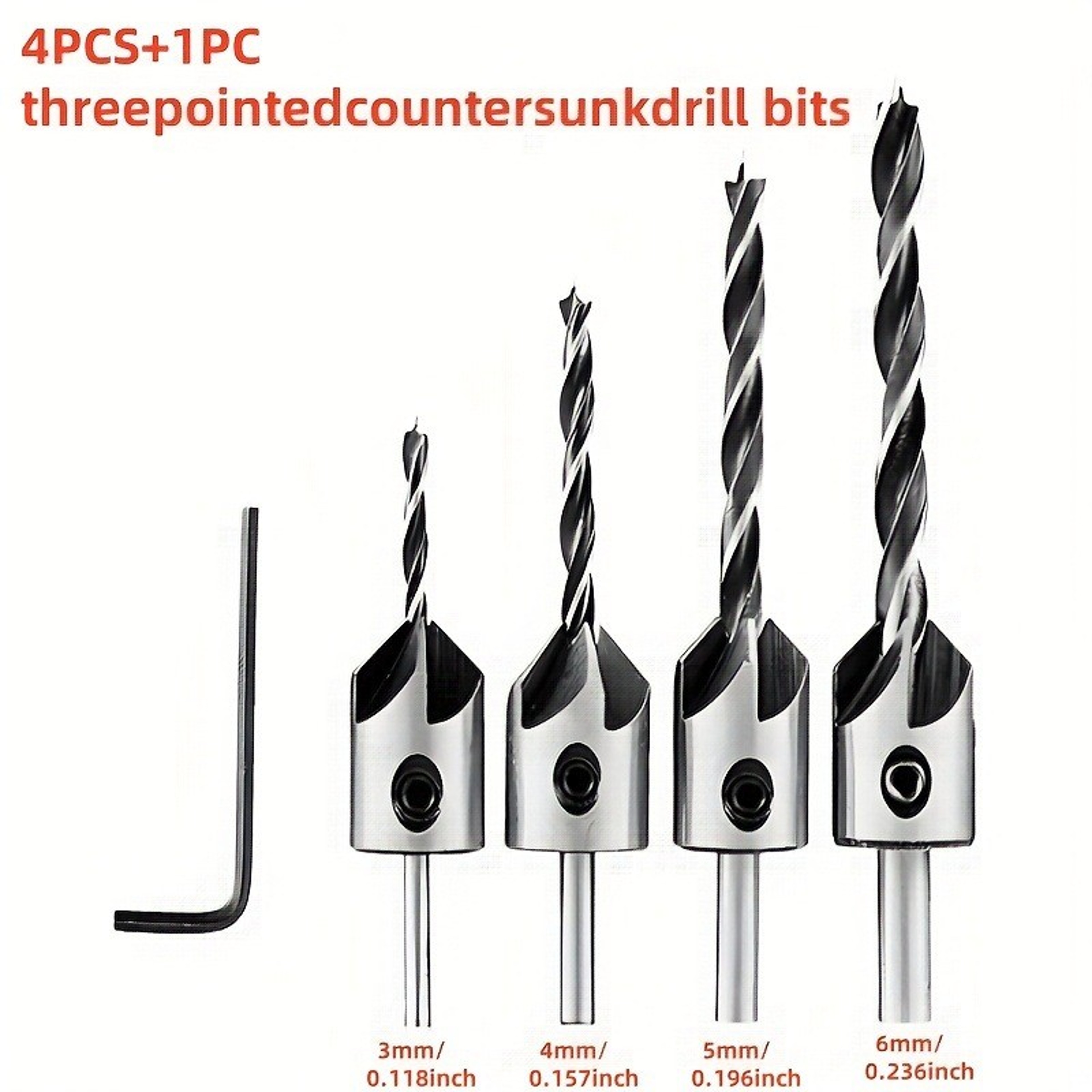 Precision Woodworking Counterbore Drill Bit Set Chamfer  Pilot Hole Drill Bits For Clean Joinery 2