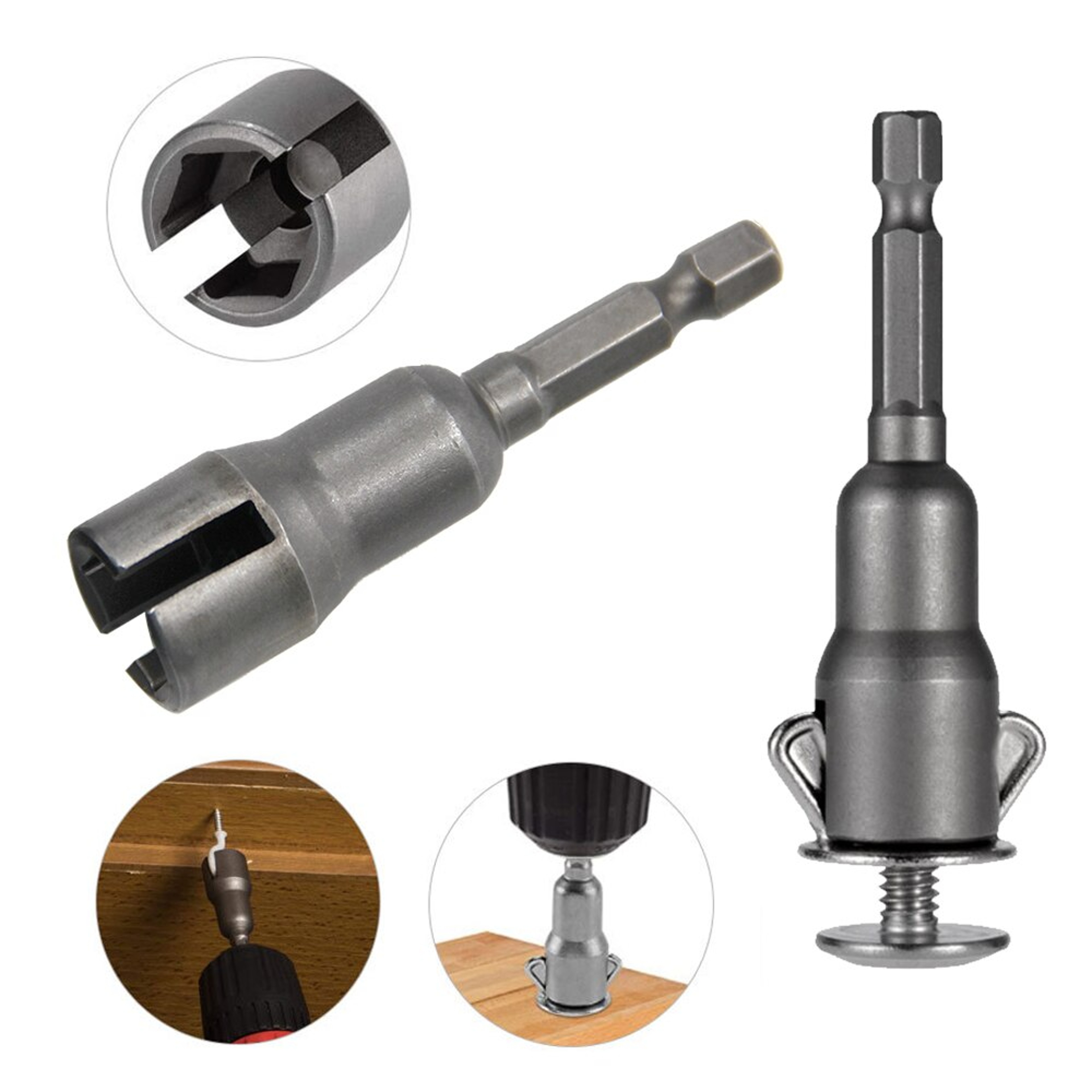 Natural Slotted Butterfly Hole Socket Wrench 65mm Hexagonal Handle Electric Screwdriver Wing Nut So 5