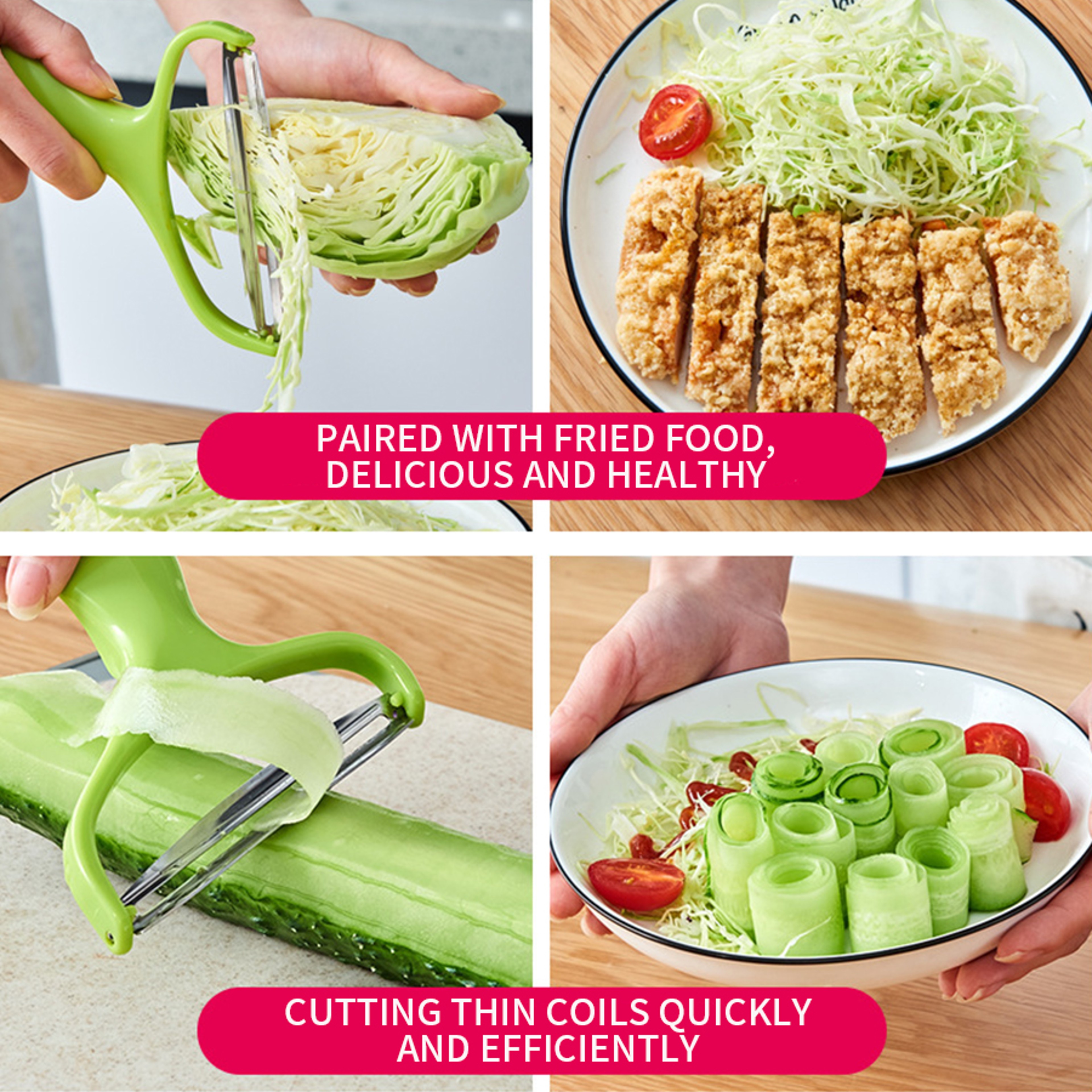 Wide Mouth Vegetable Slicer  Shredder Vegetable Chopper For Fast Kitchen Prep 1