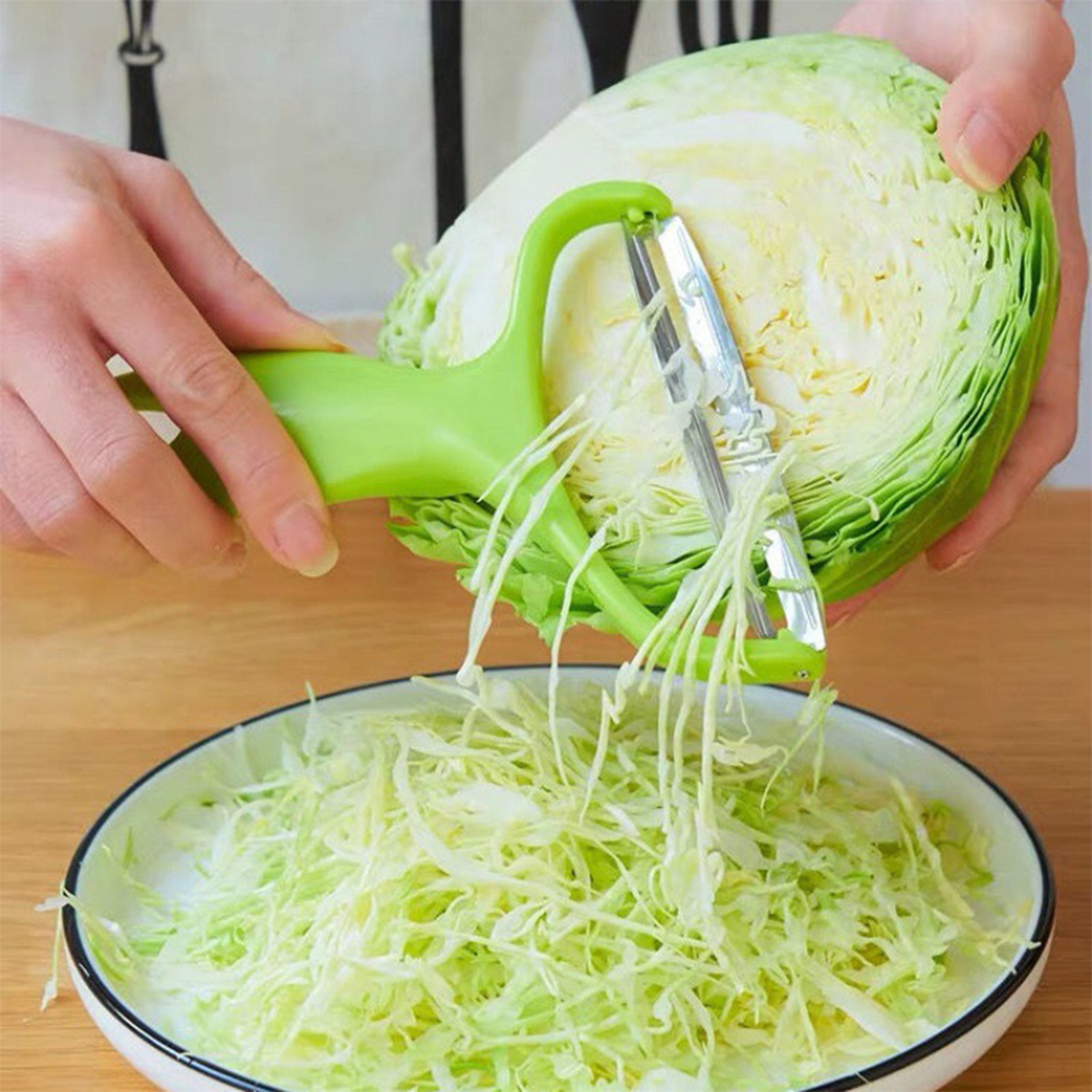 Wide Mouth Vegetable Slicer  Shredder Vegetable Chopper For Fast Kitchen Prep 2