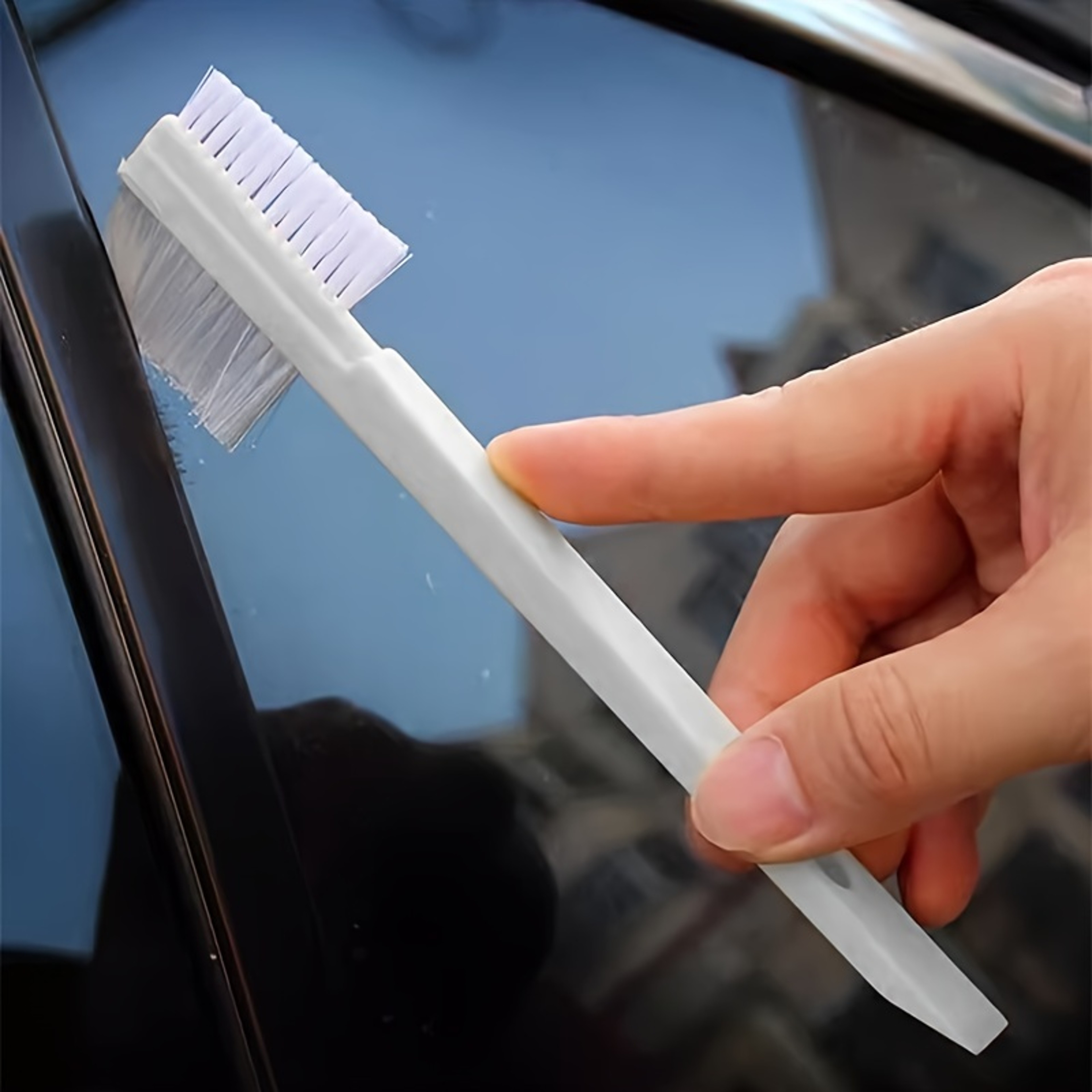 Premium Dual Sided Car Gap Cleaning Brush Precision Car Gap Cleaning Brush  Car Detailing Brush Too 0