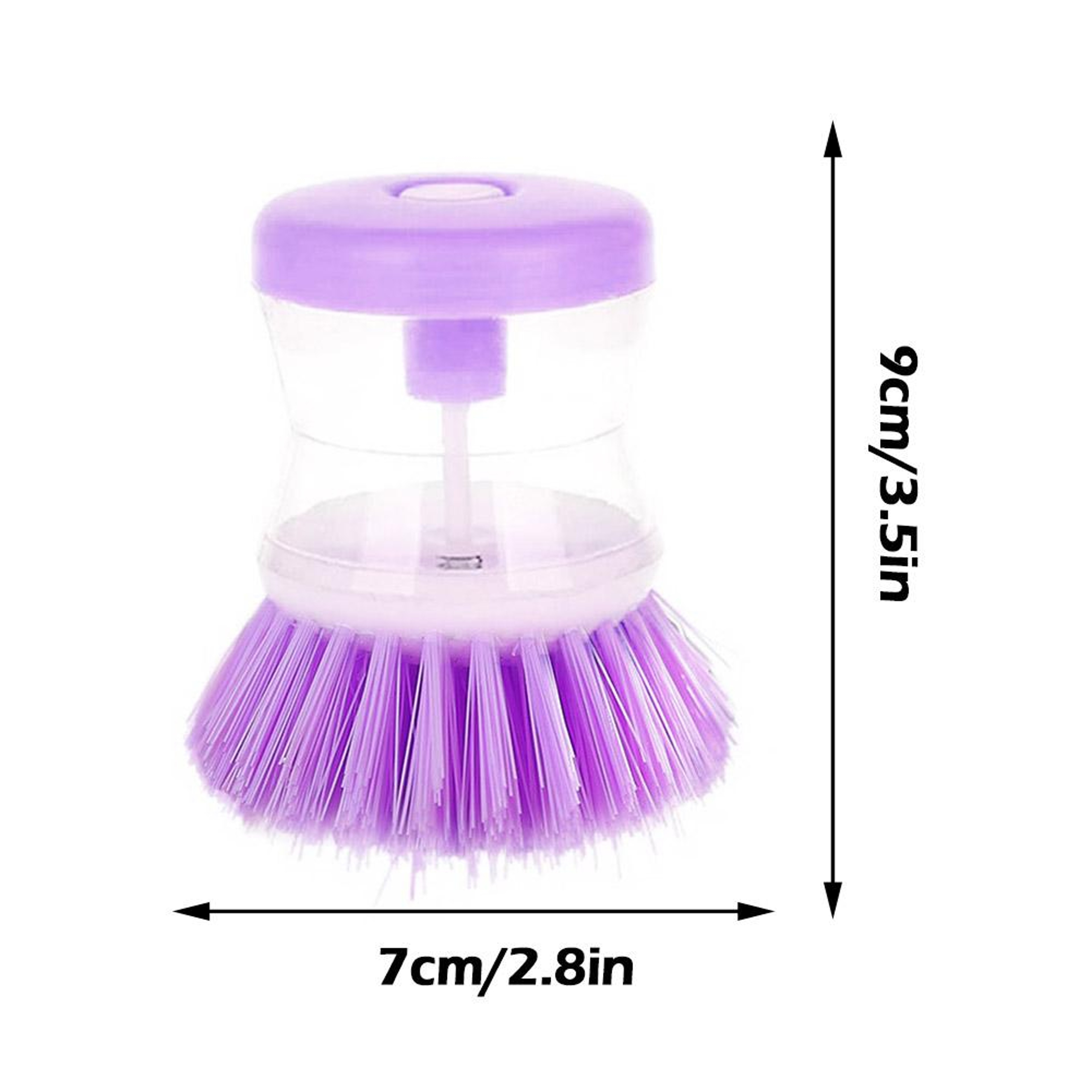 Soap Dispensing Dish Brush For Pots Pans  Everyday Kitchen Cleaning 3