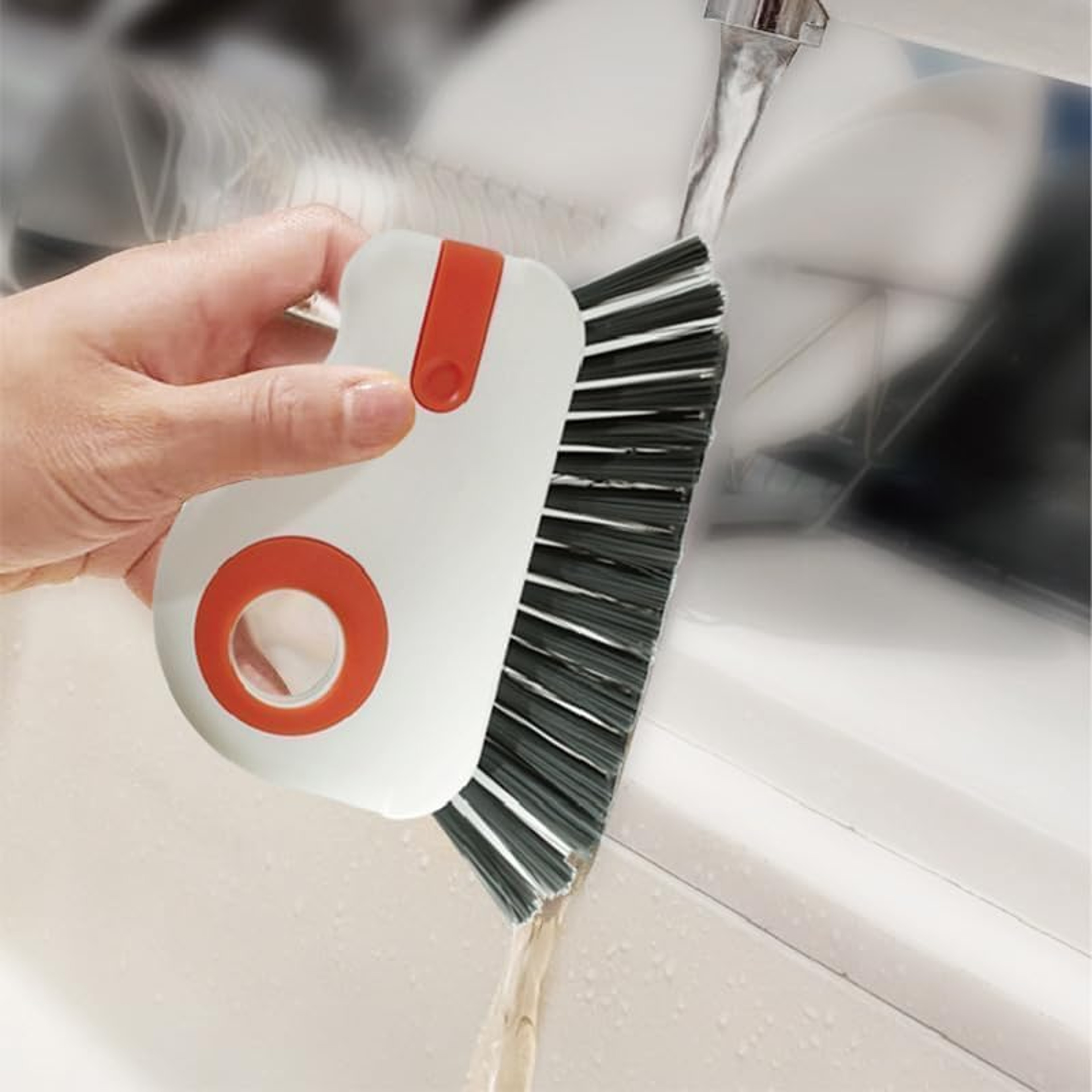 Multi Surface Groove Cleaning Brush For Windows  Doors Sliding Door Track Cleaner 0