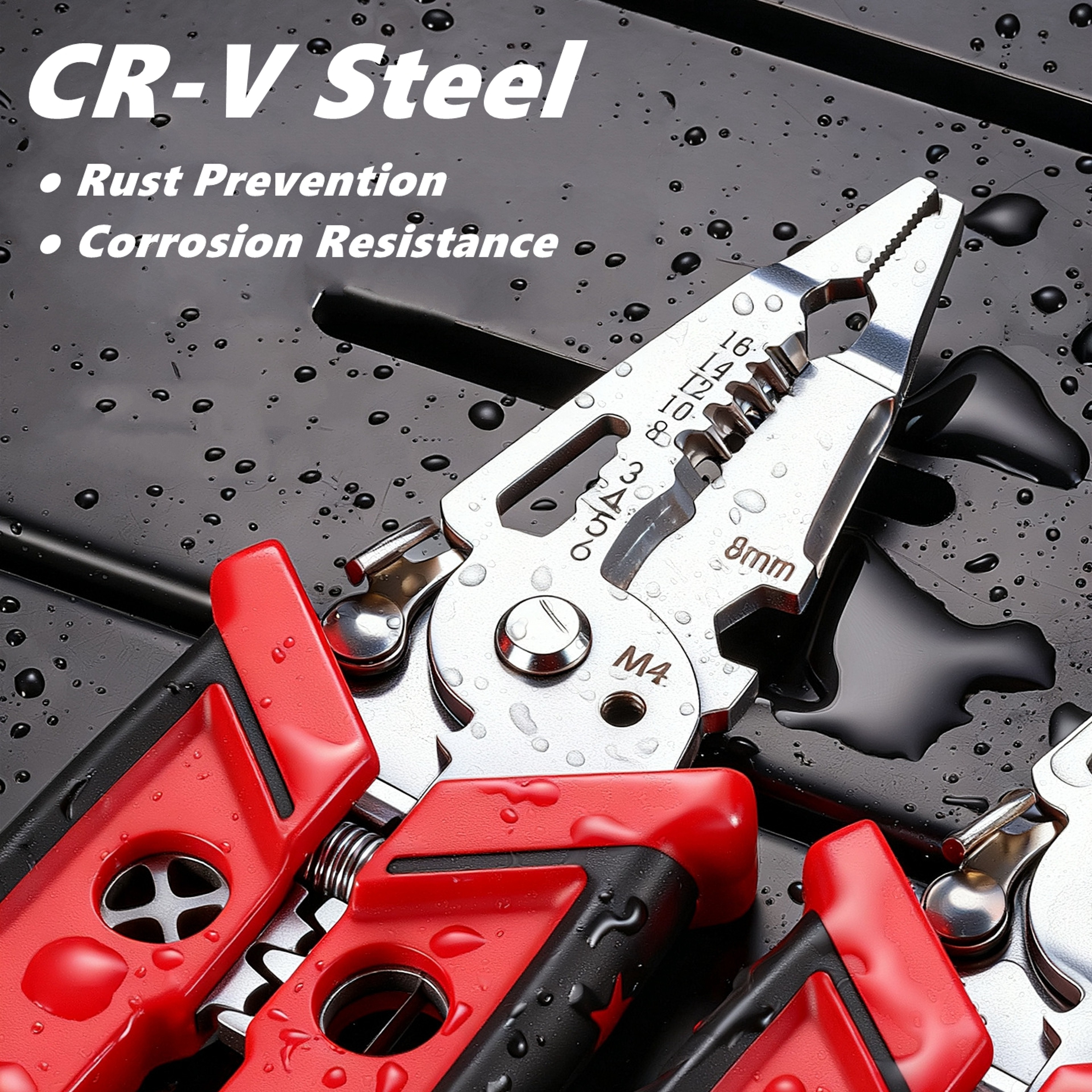 Professional Multifunction Electrician Pliers Wire Stripper And Crimper Tool 3