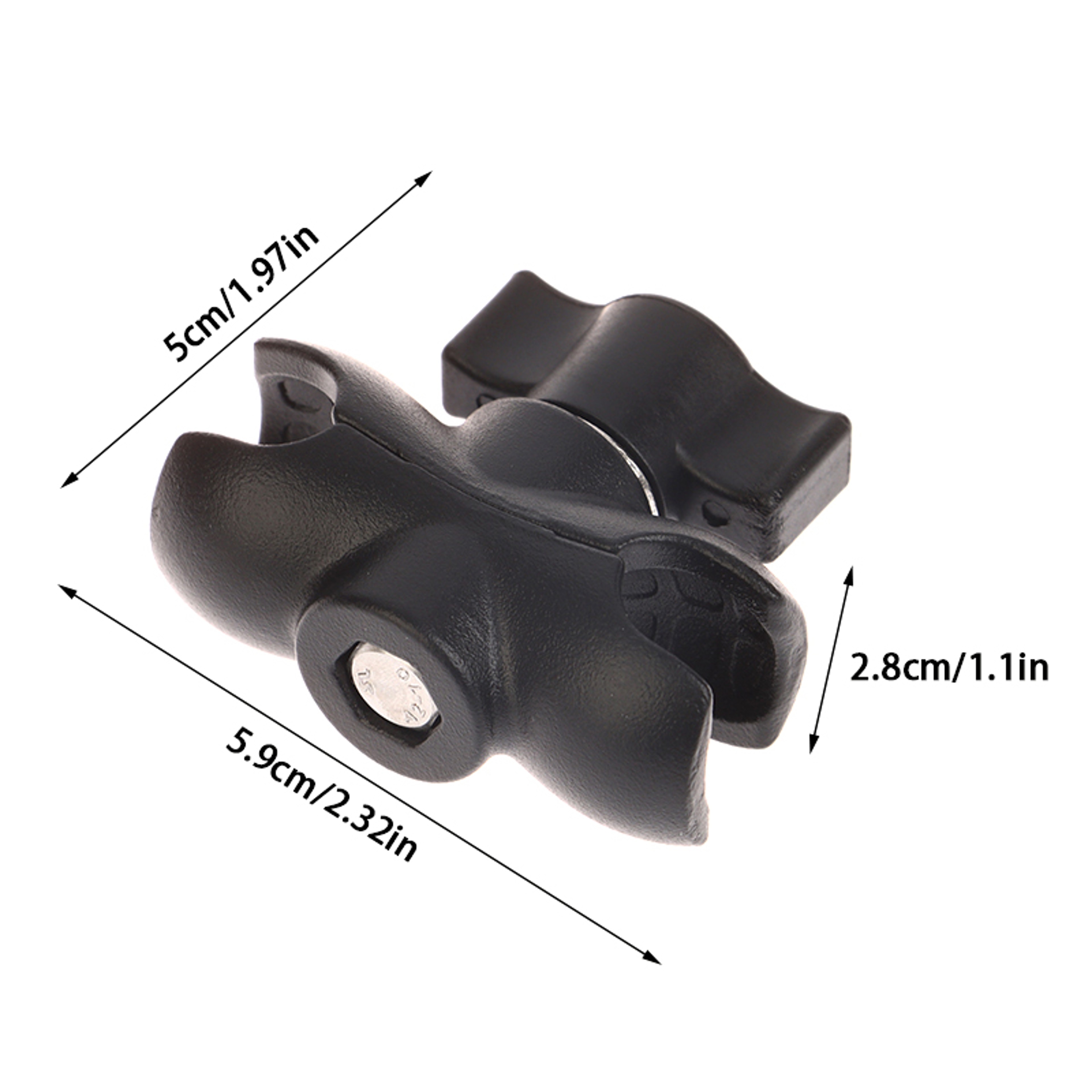 Camera Extension Arm Mount Aluminum Double Socket Ball Head Camera Mount Clamp for Bike & Motorcycle – view 6