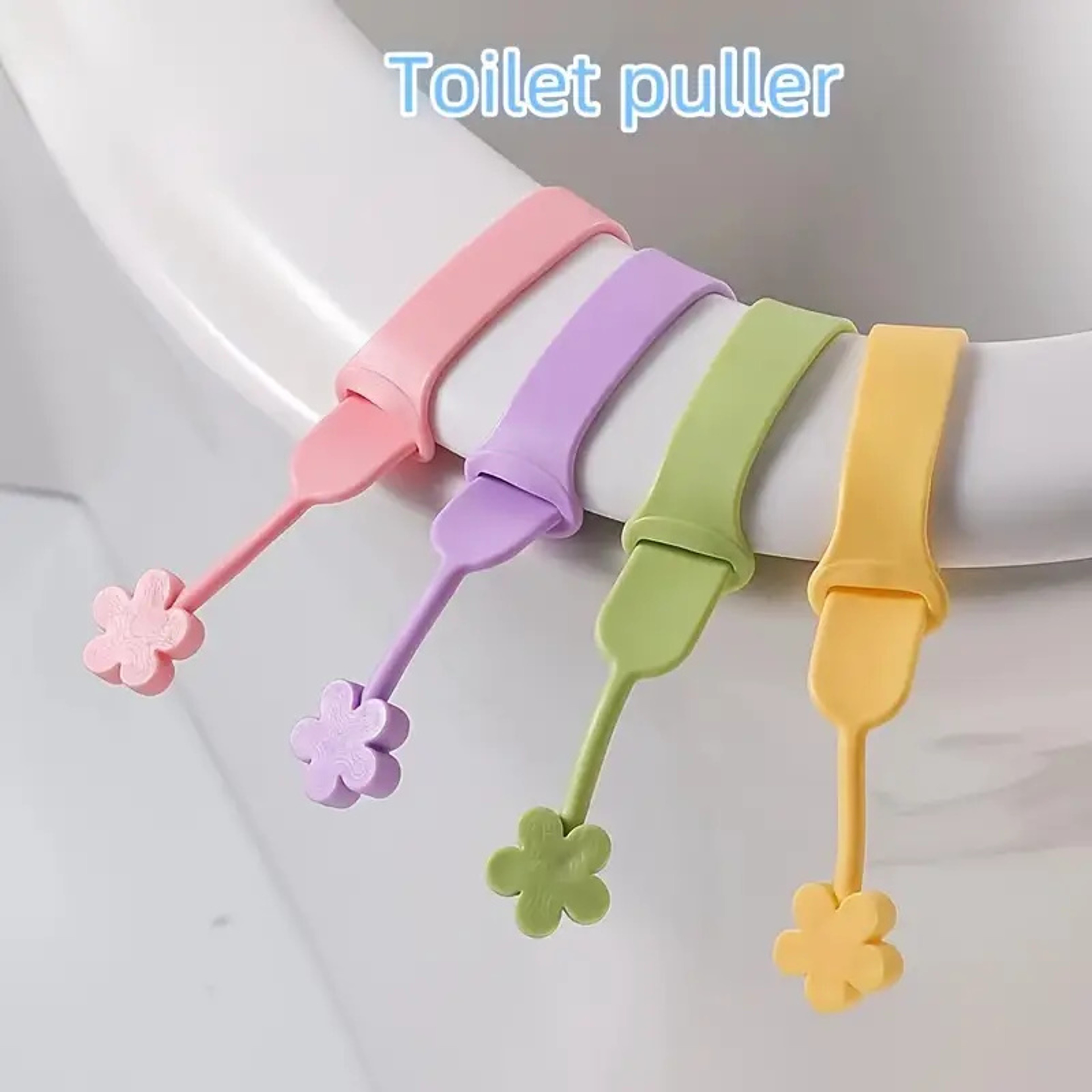 Silicone Toilet Lid Lifter Handle Hygienic Silicone Toilet Lid Lifter With Easy Grip Flower Design  7