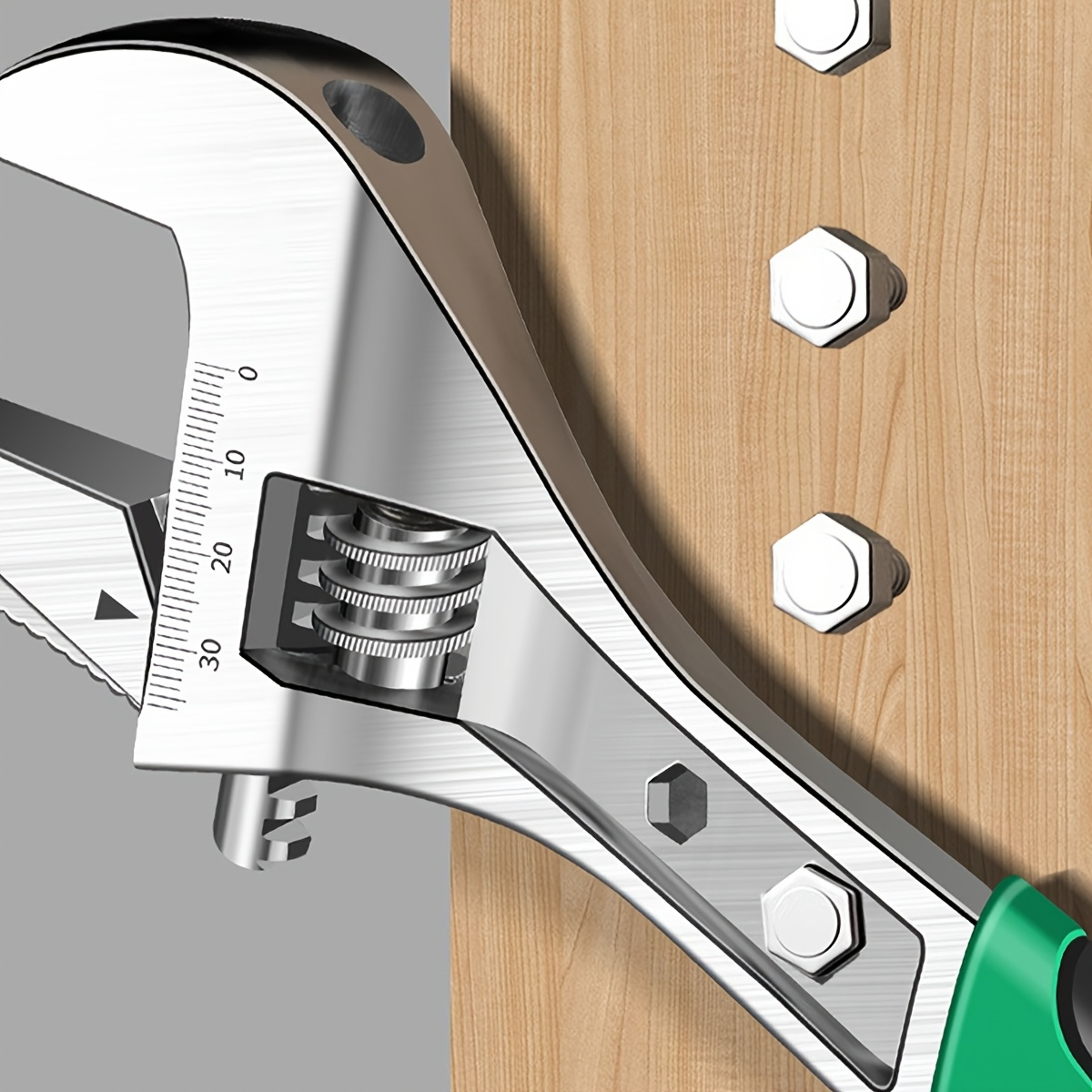 Premium Wide Jaw Adjustable Wrench Precision Grip Tool for Tight Spaces – view 5