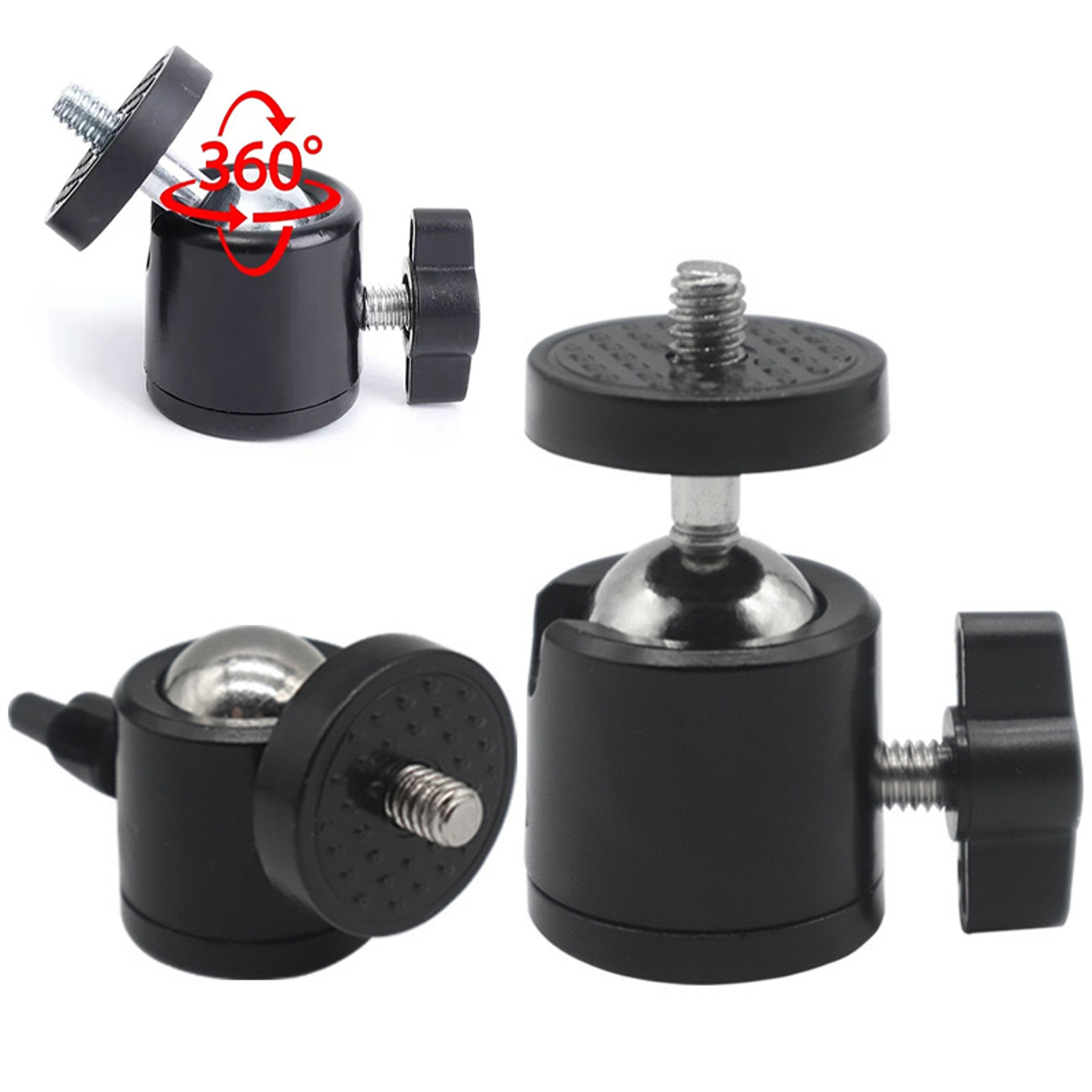 Swivel Mini Ball Head Tripod Mount Adapter Camera  GoPro Ball Head 6